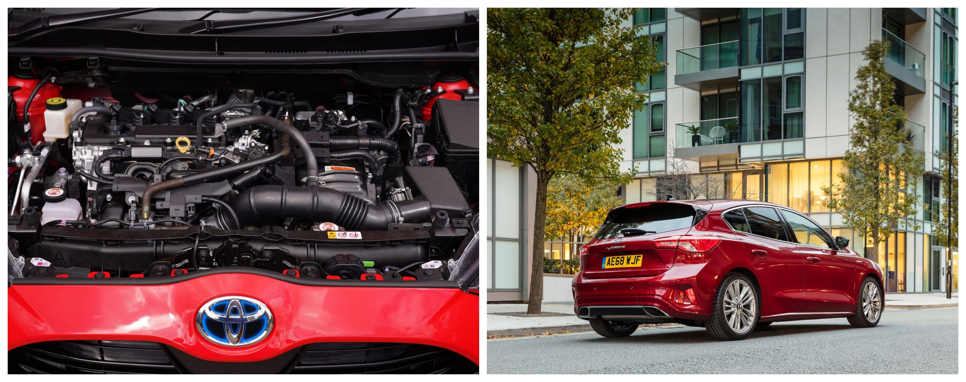 Toyota Yaris engine and Ford Focus