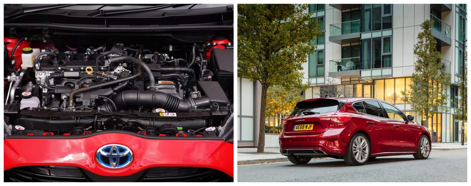 Toyota Yaris engine and Ford Focus