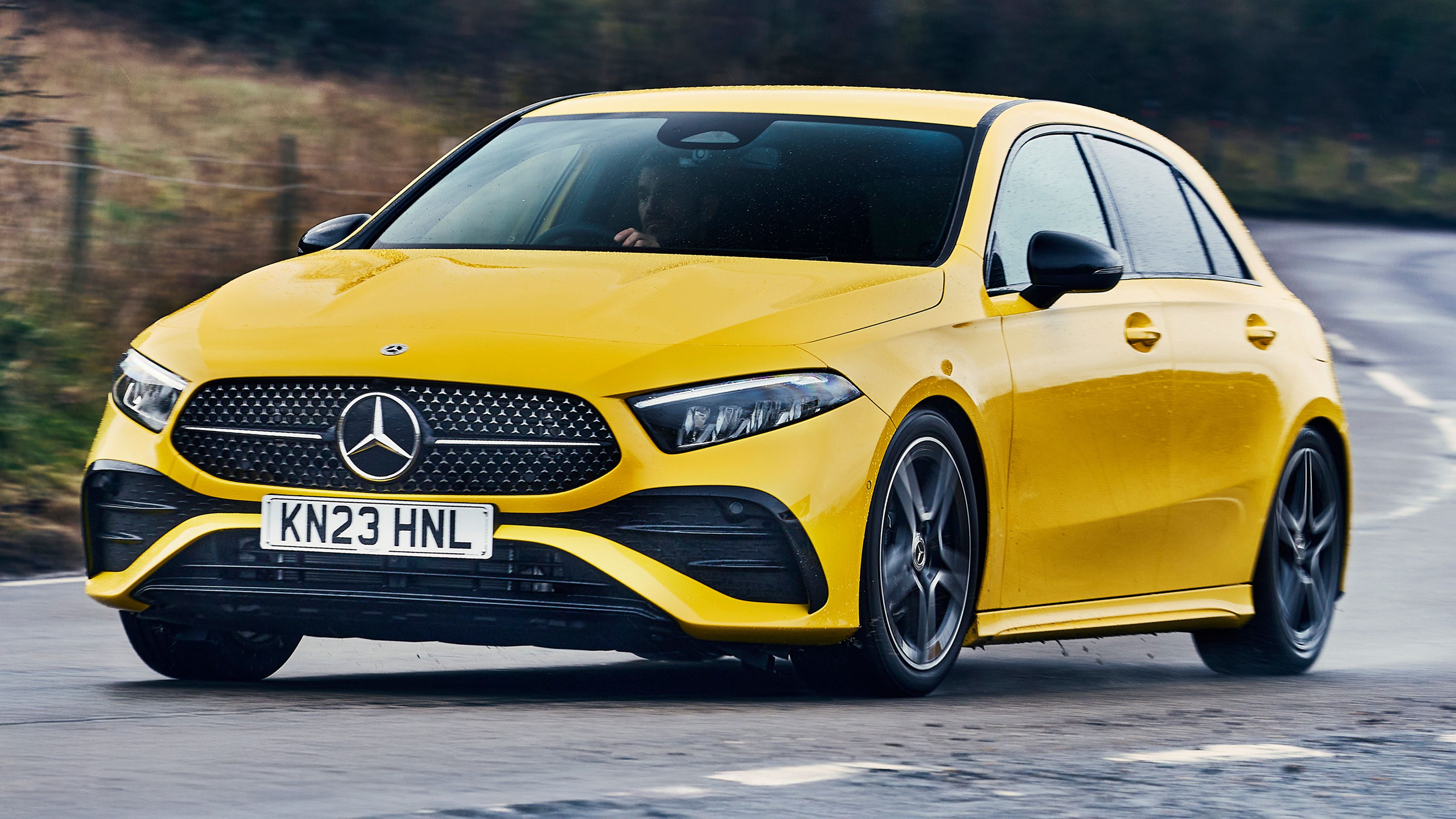 Mercedes A-Class driving