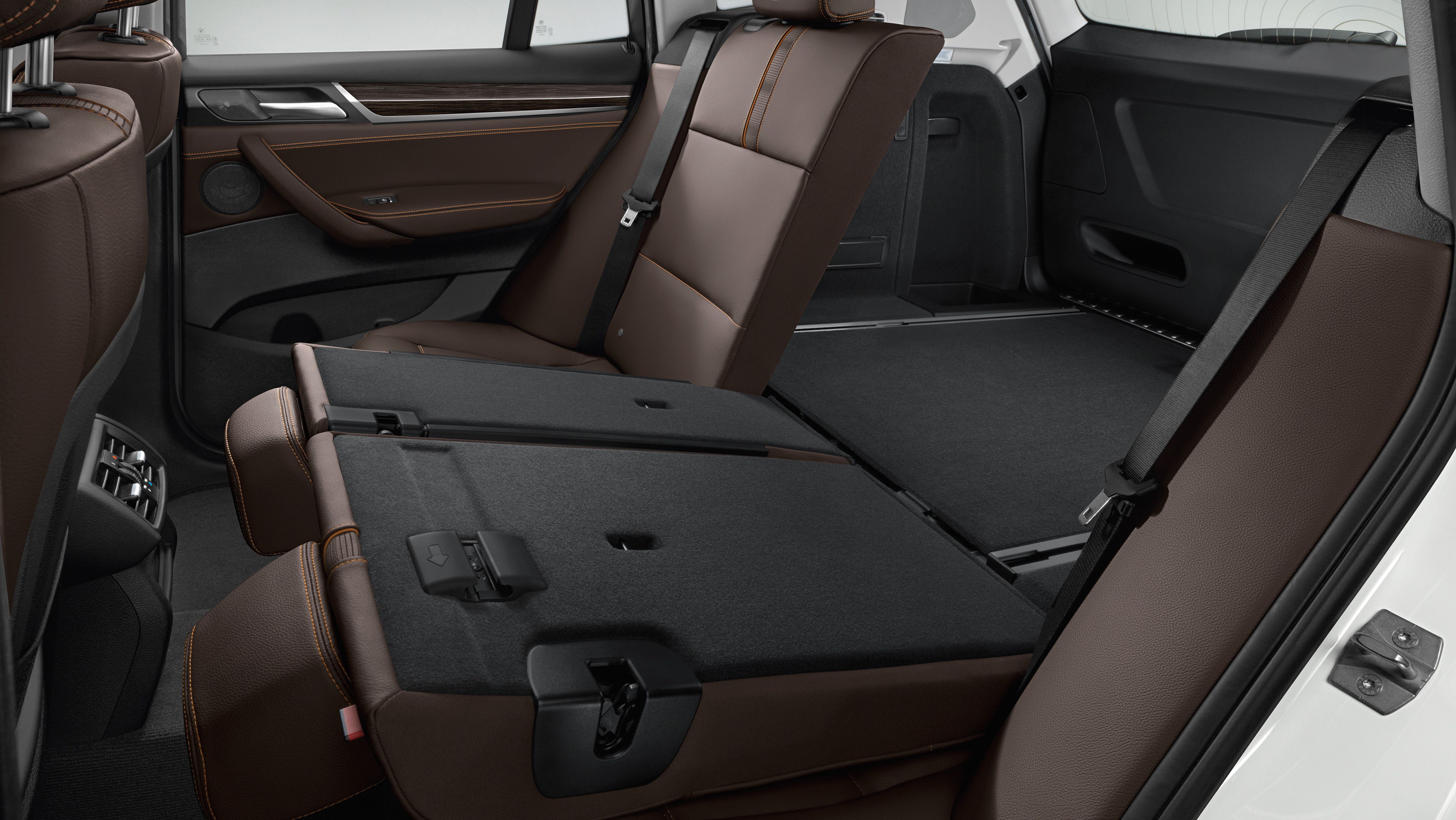 BMW X3 rear seats folded