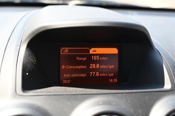 mpg on the screen