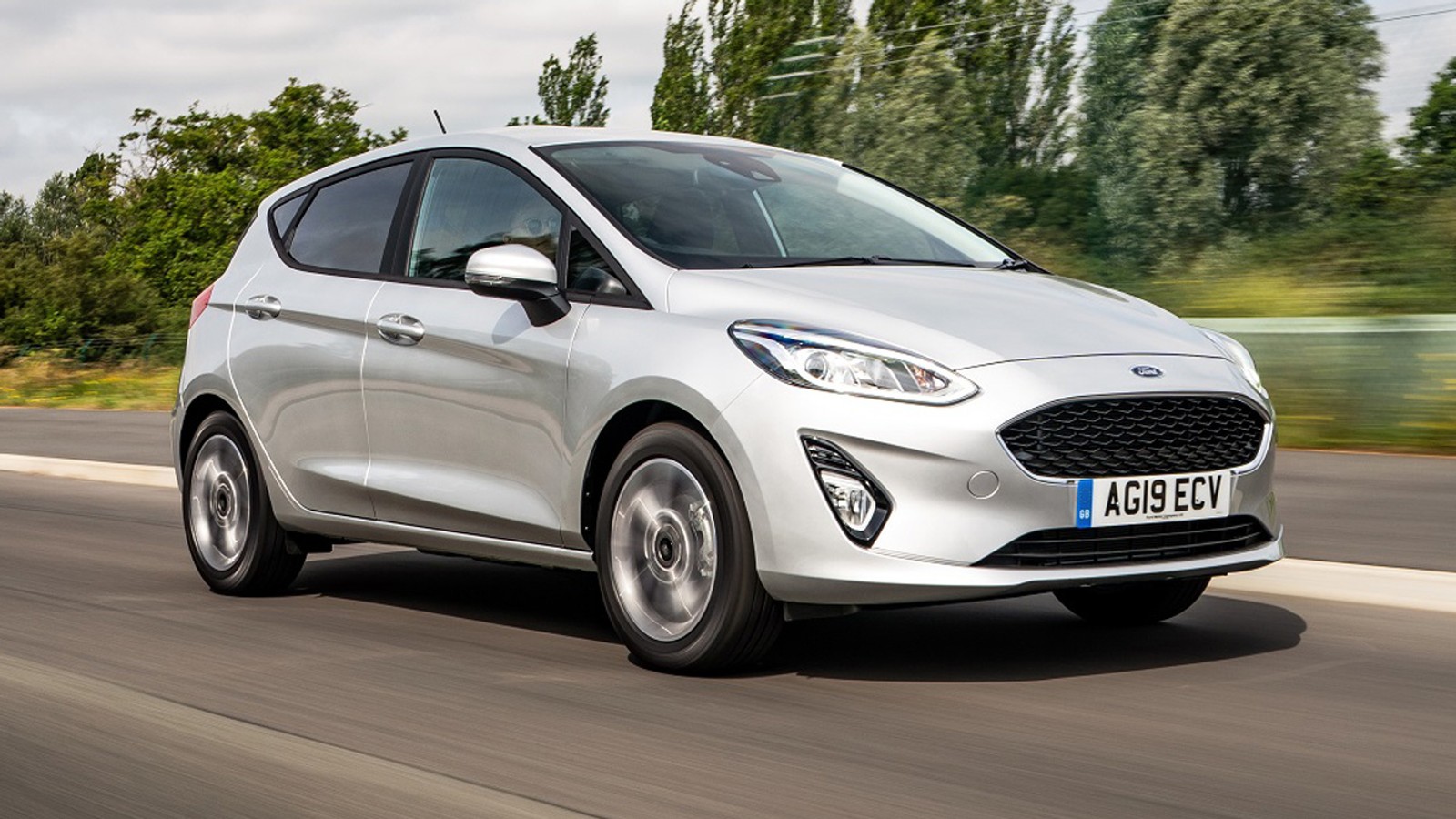 Ford Fiesta front driving