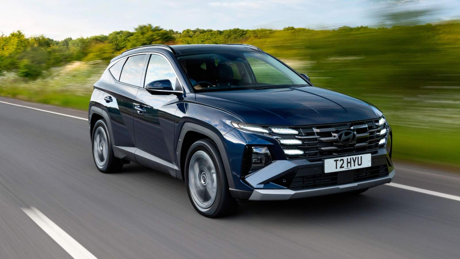 Hyundai Tucson front driving