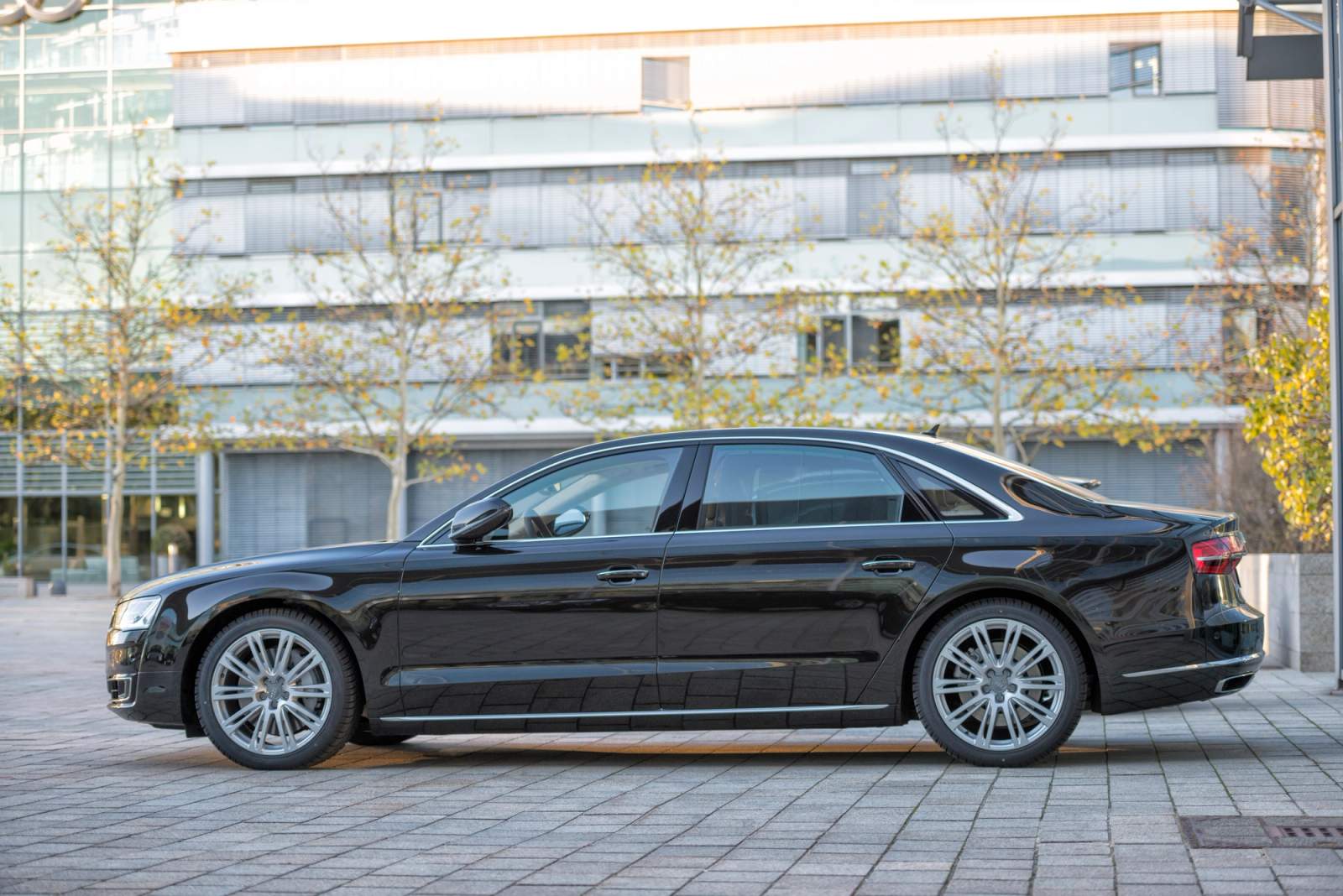 black car parked
