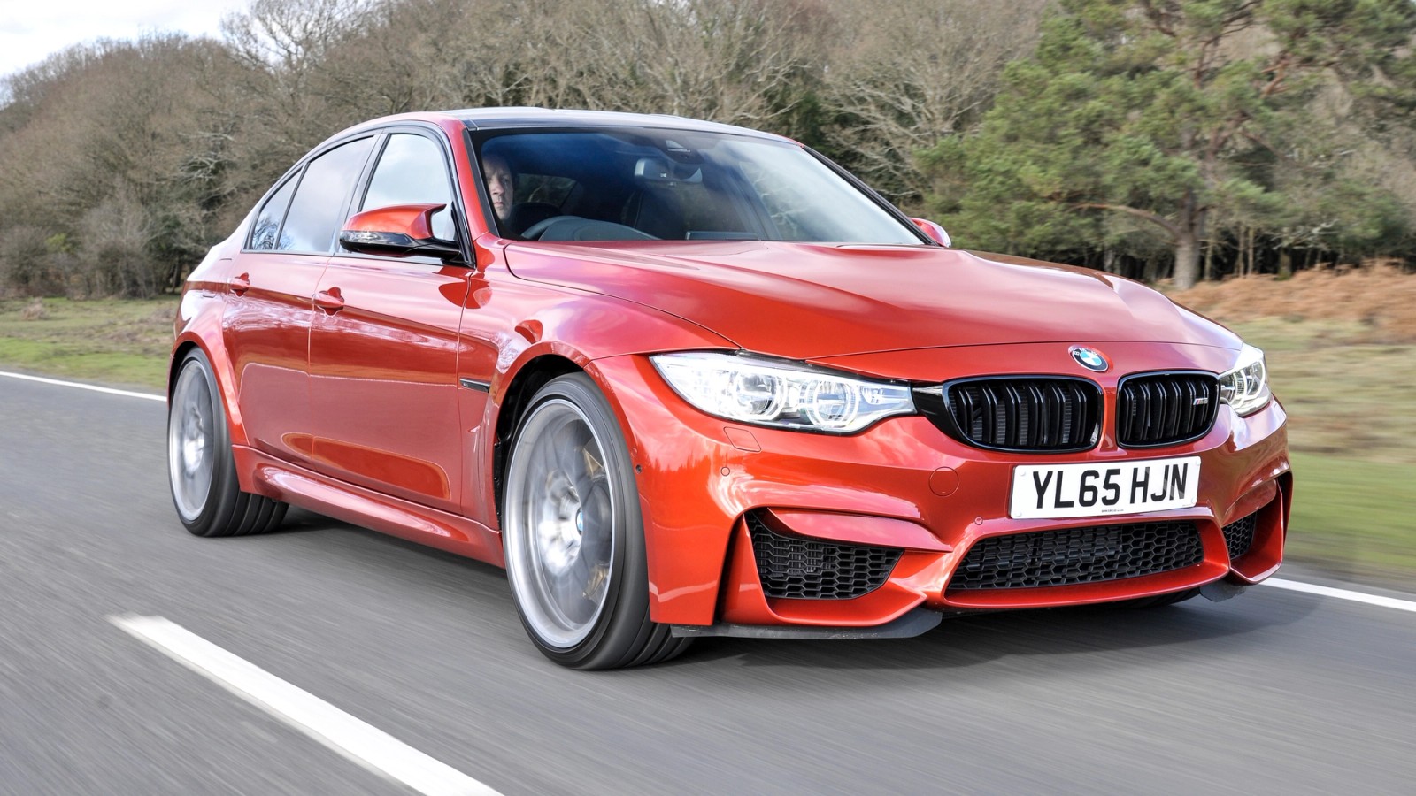 BMW M3 front quarter driving