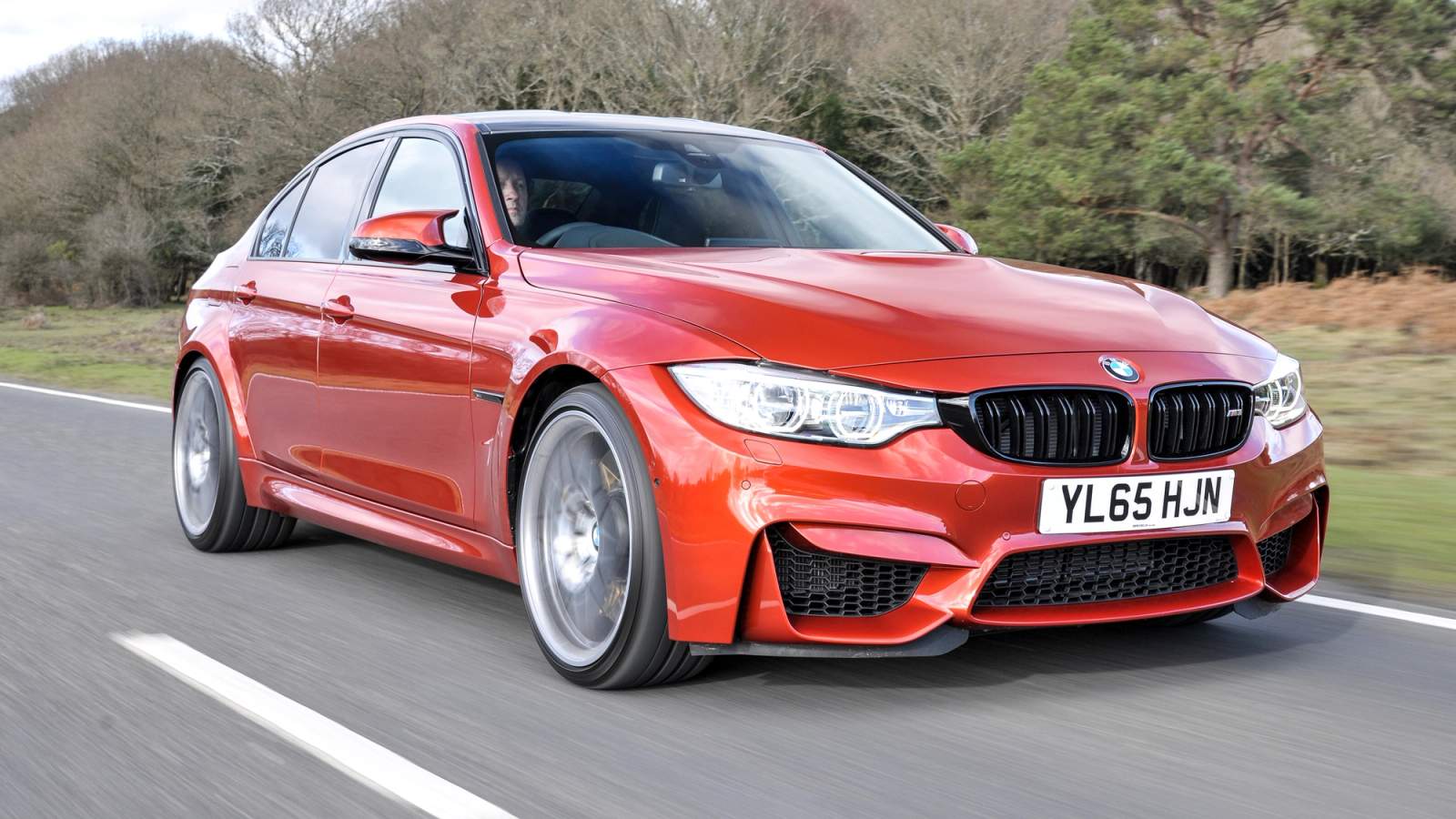 BMW M3 front quarter driving