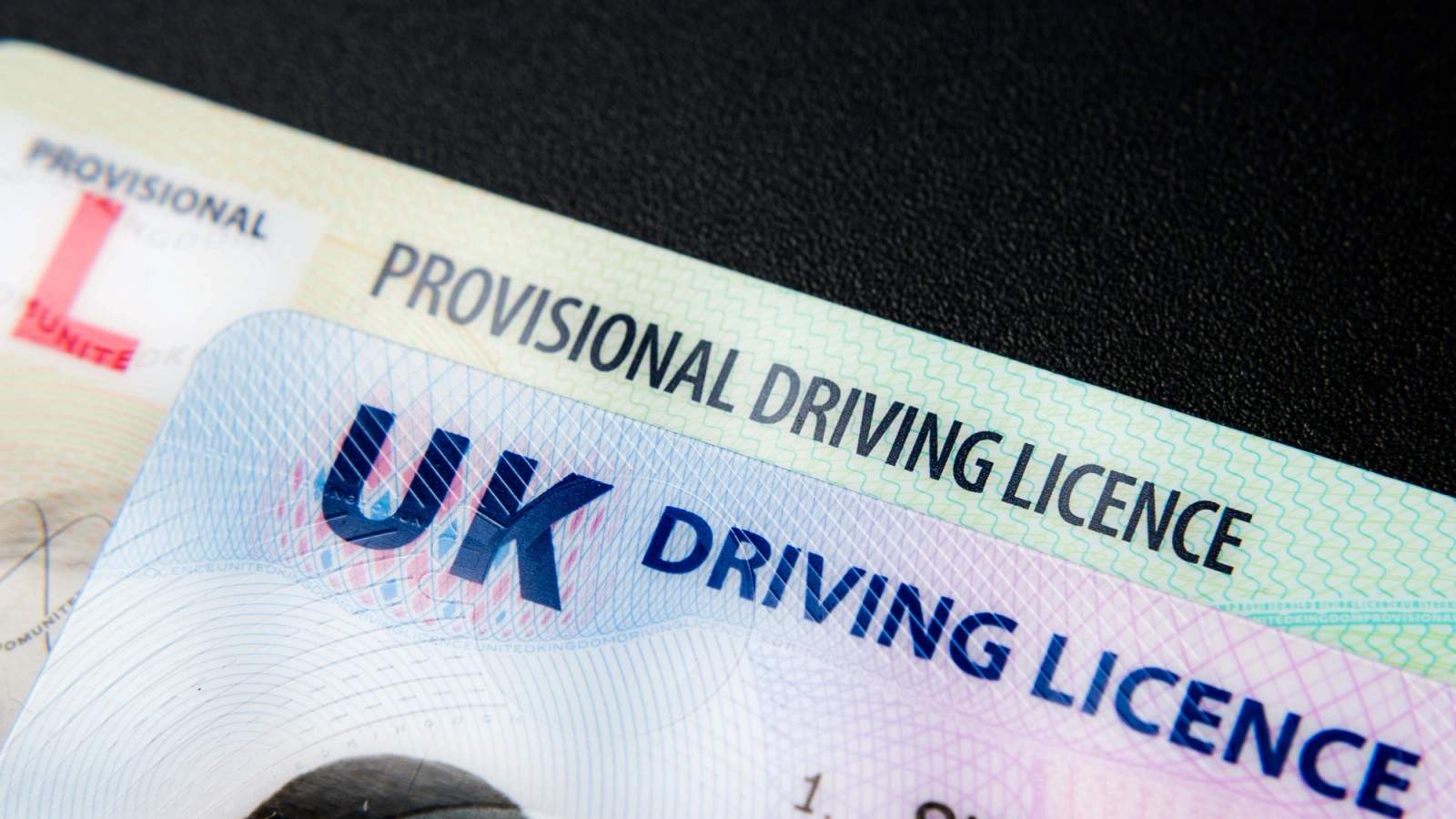 Provisional driving licence card