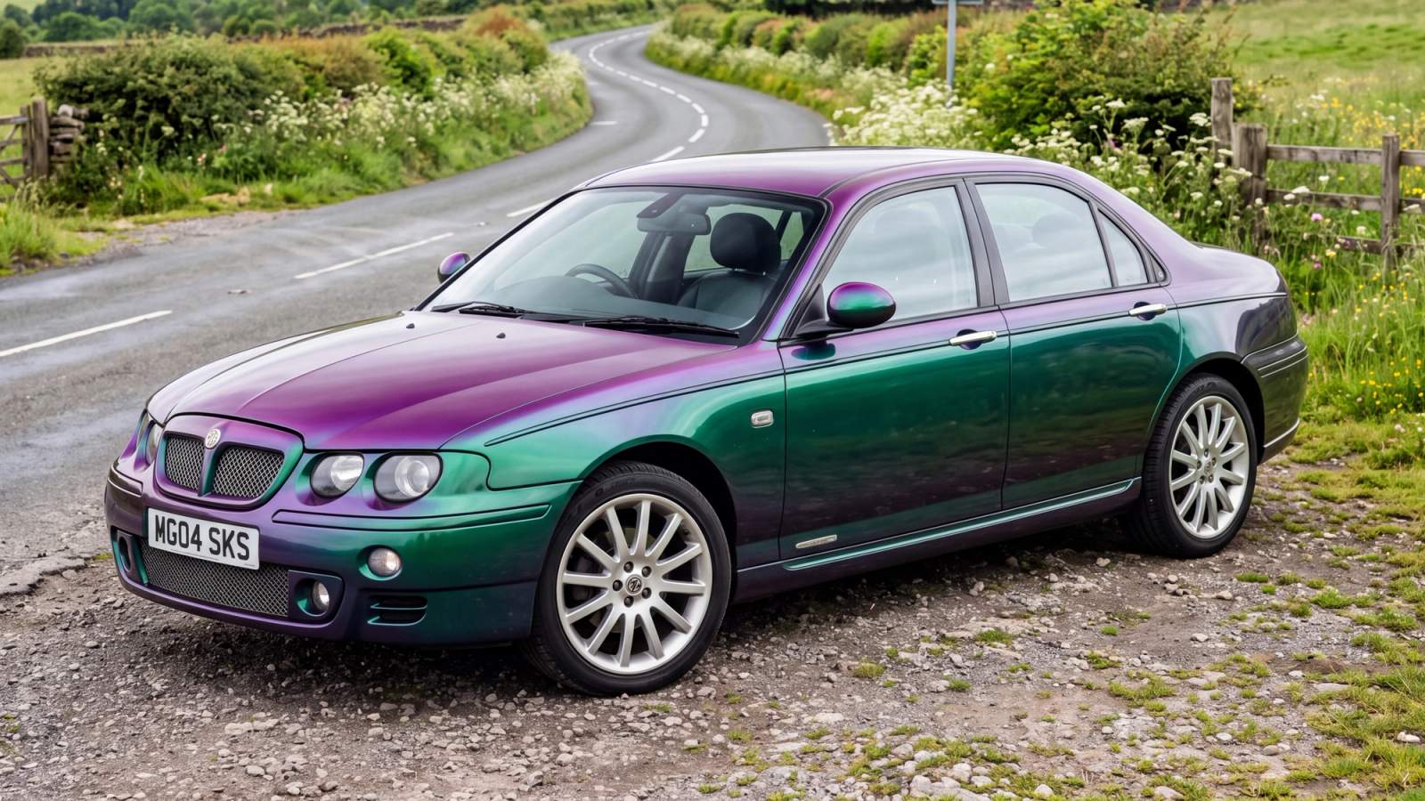 MG ZT Shot Silk cool colours