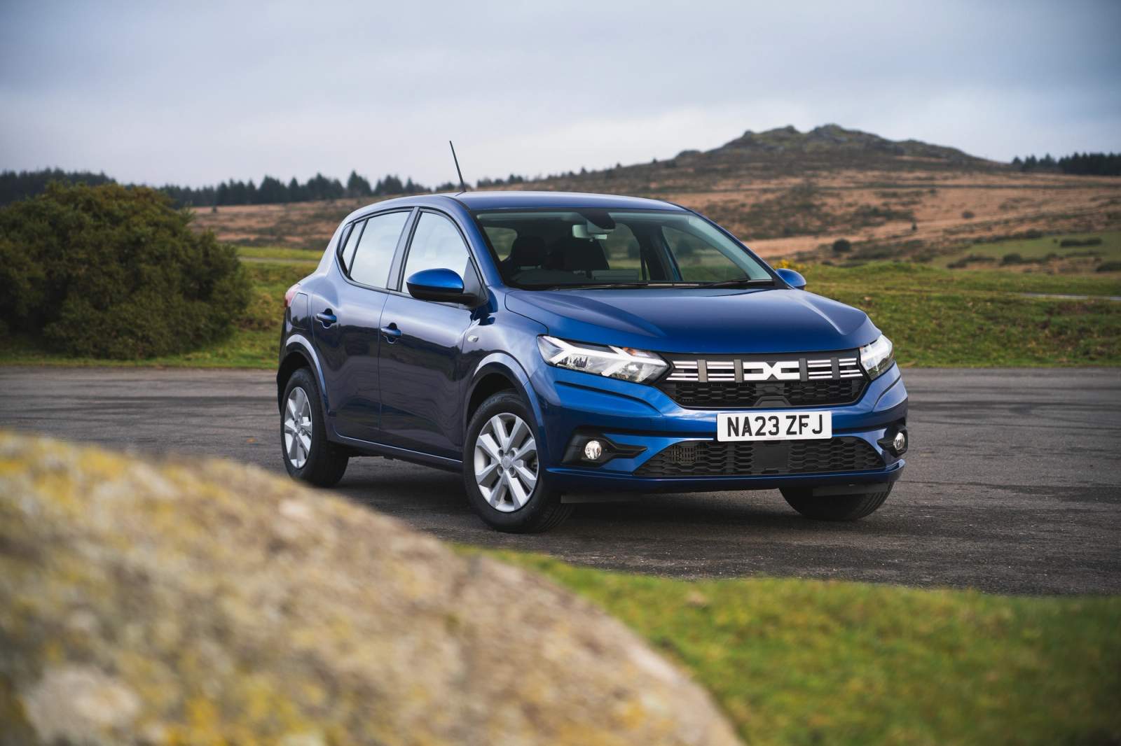 Blue Dacia Sandero
