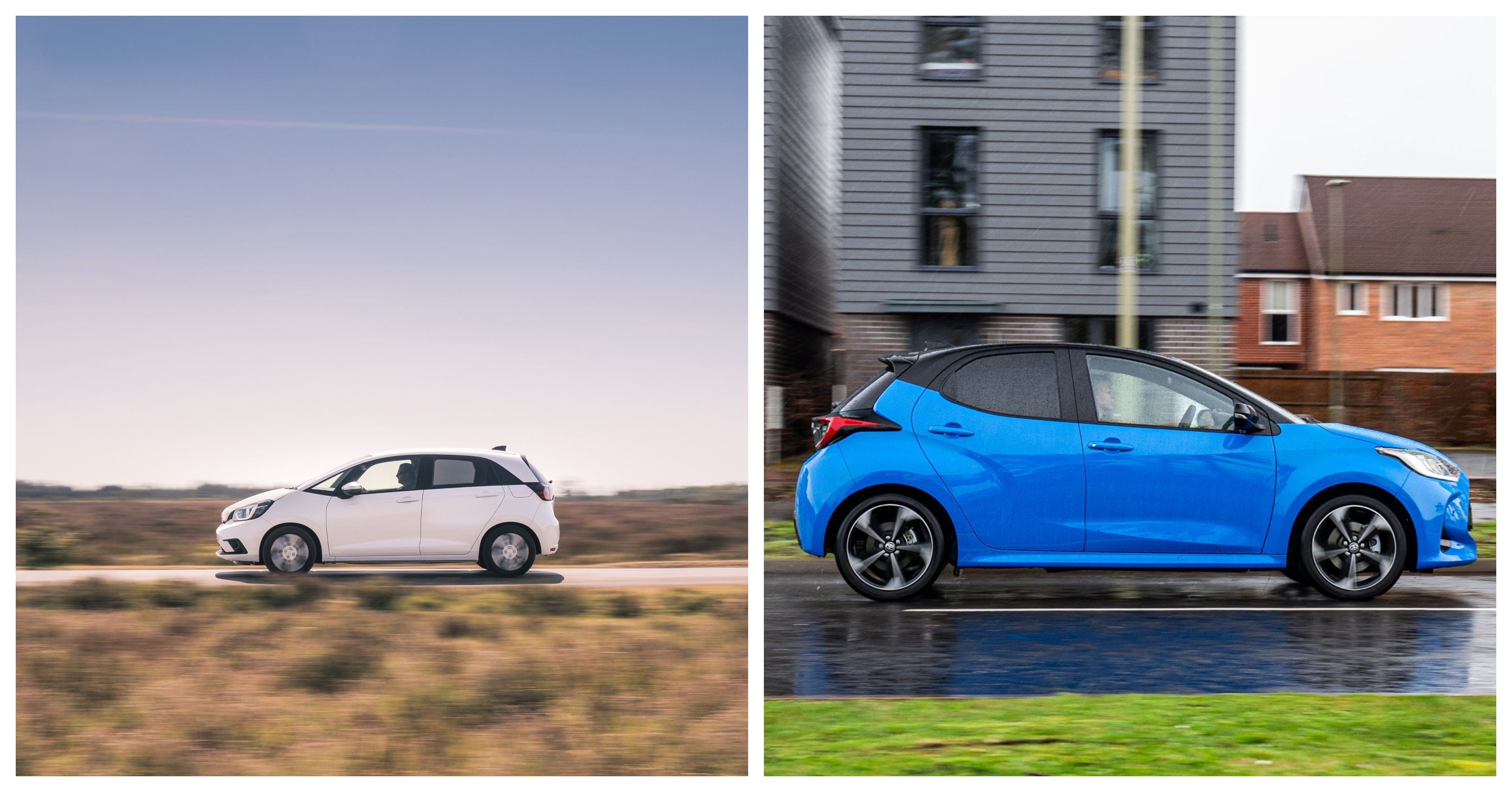 jazz and yaris driving