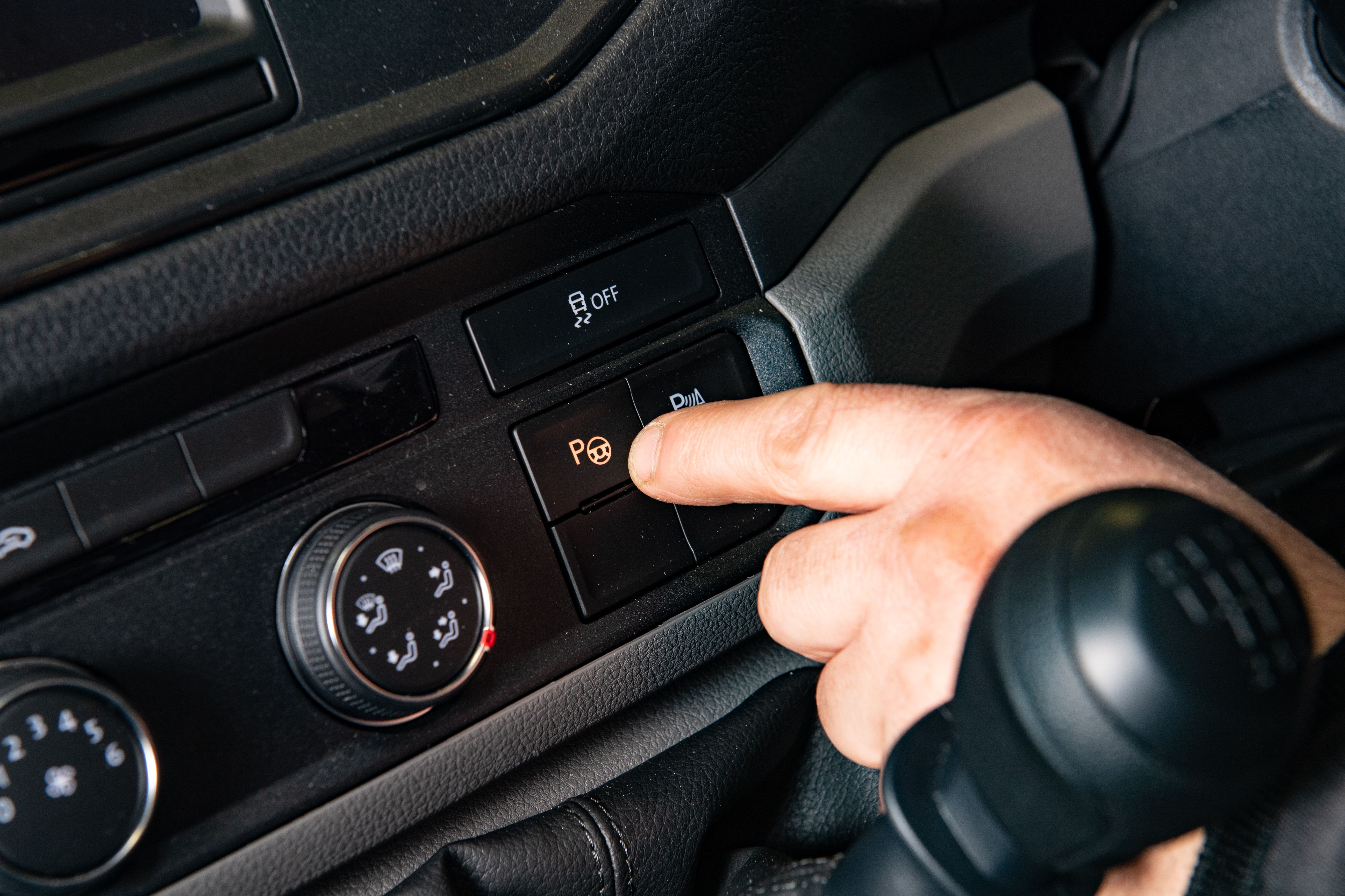 parking sensor button