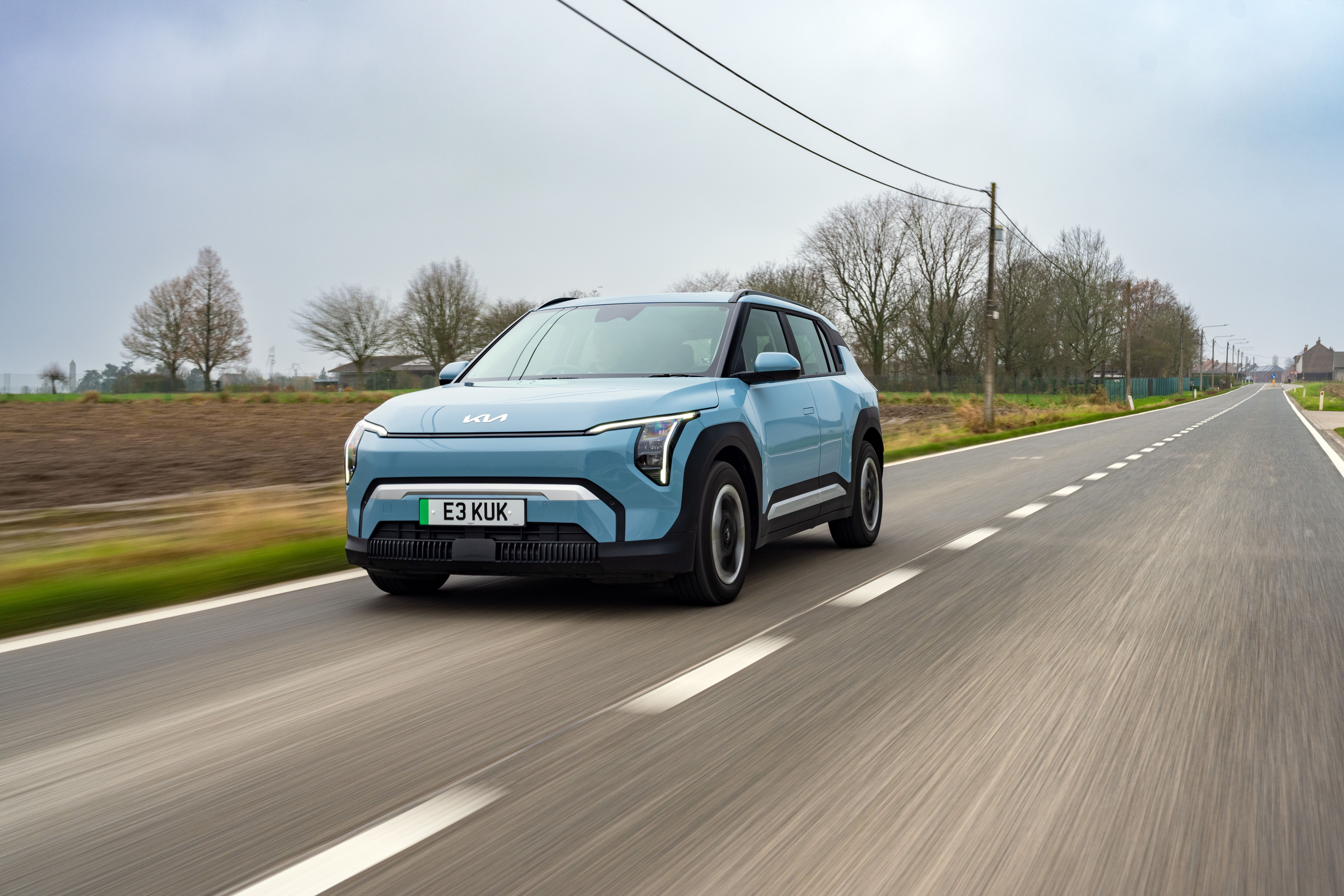 Kia EV3 driving