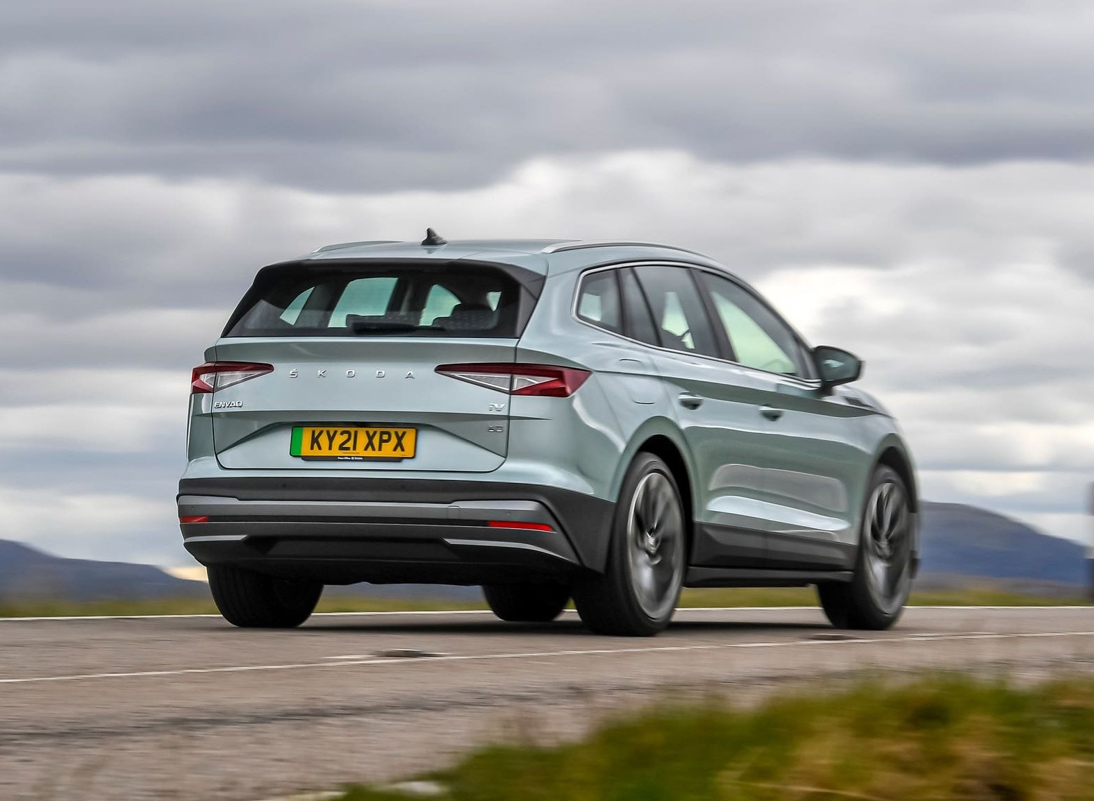 Skoda Enyaq rear driving