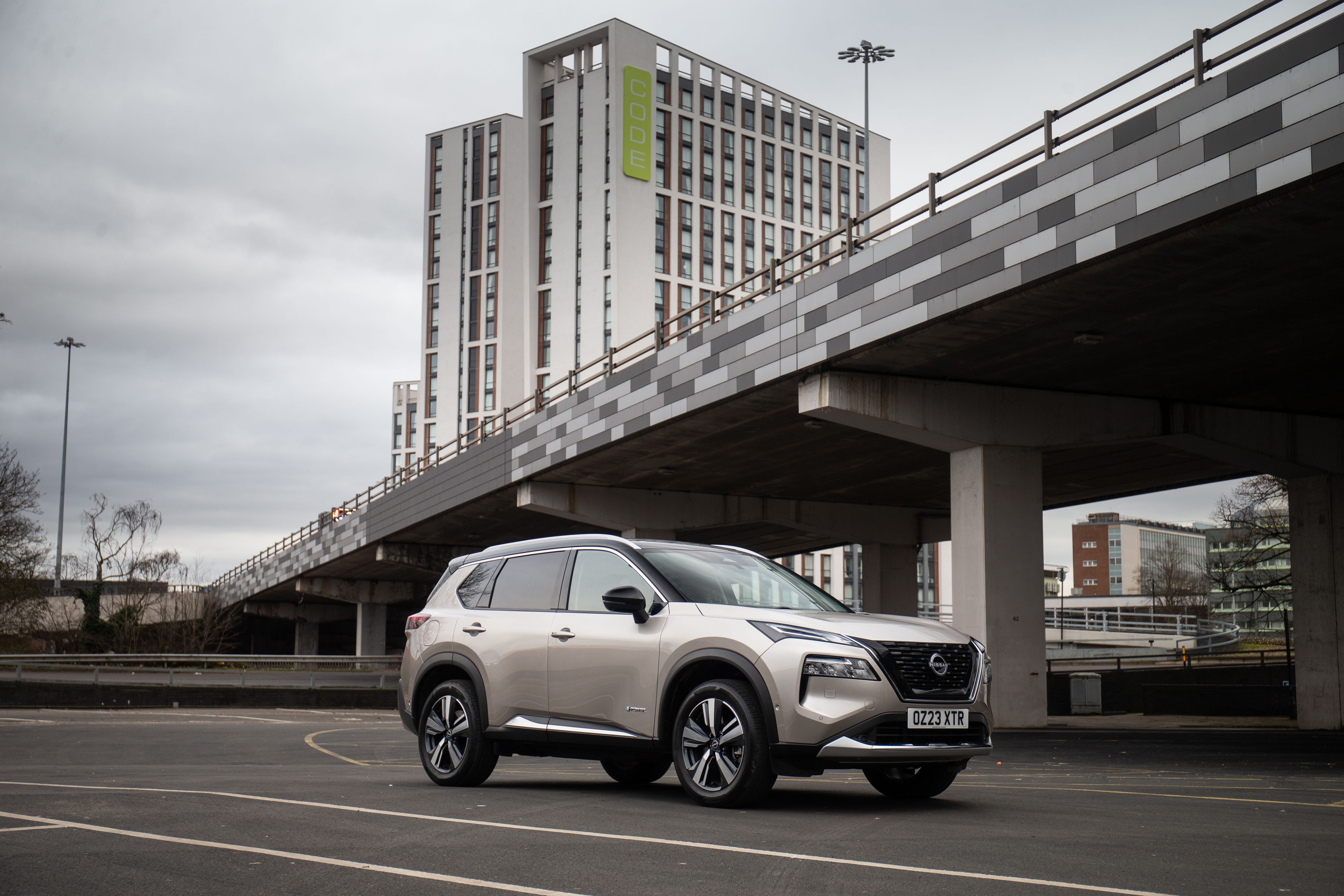 Beige Nissan X-Trail