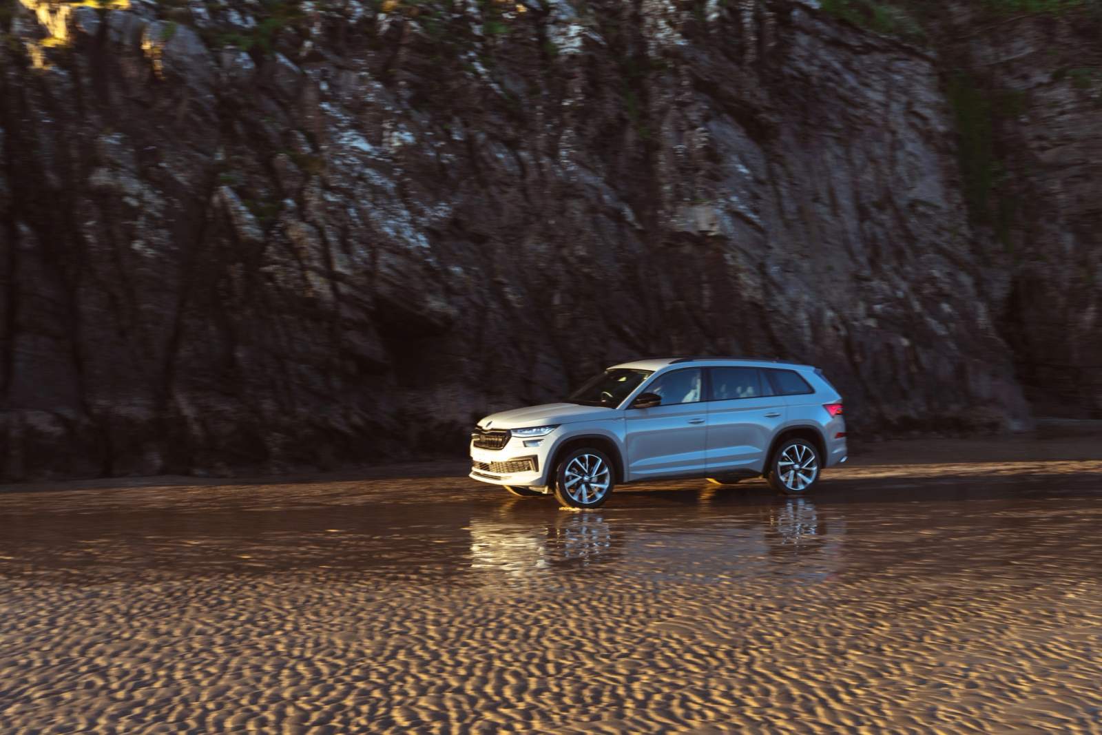 Silver Skoda Kodiaq