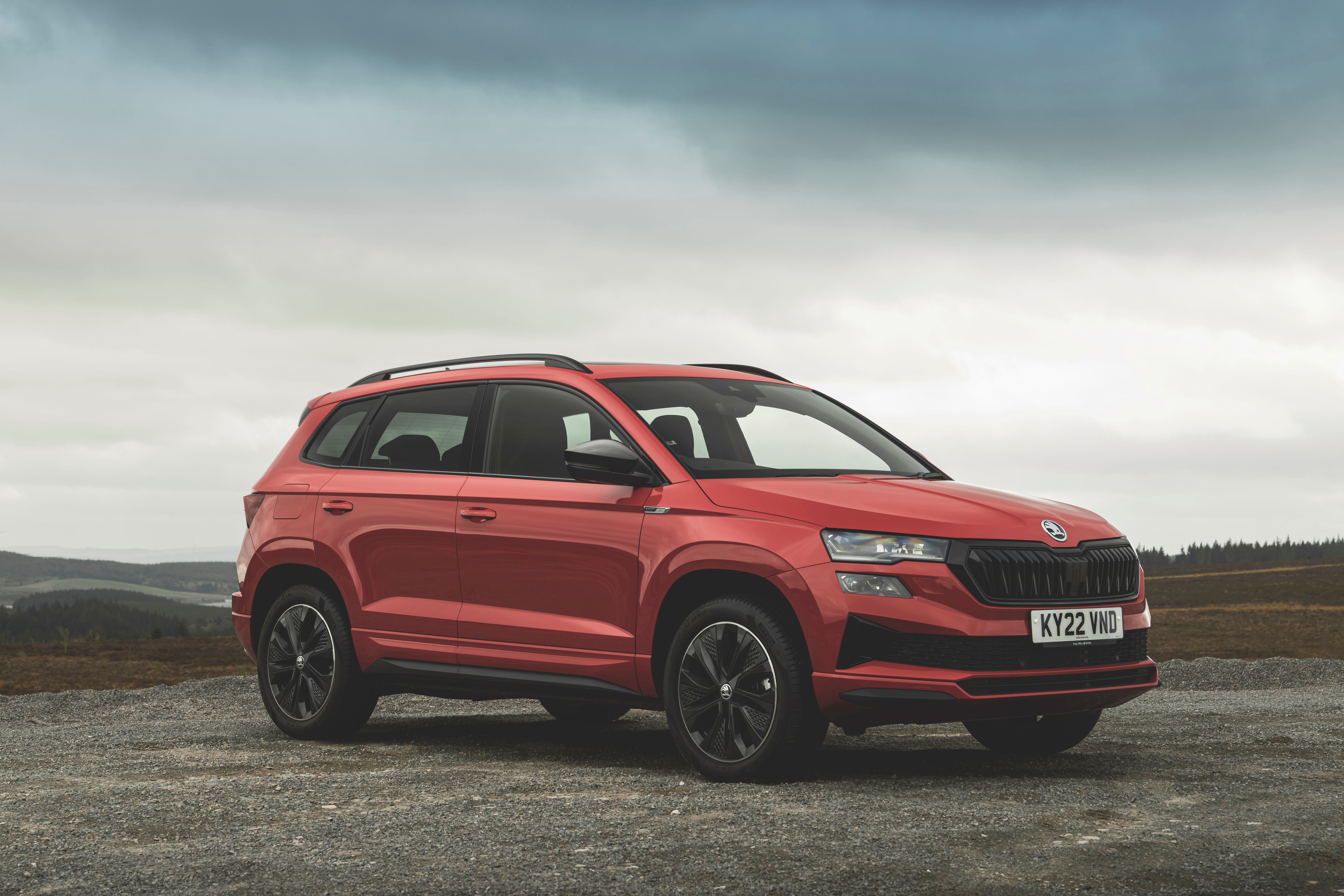 Red Skoda Karoq