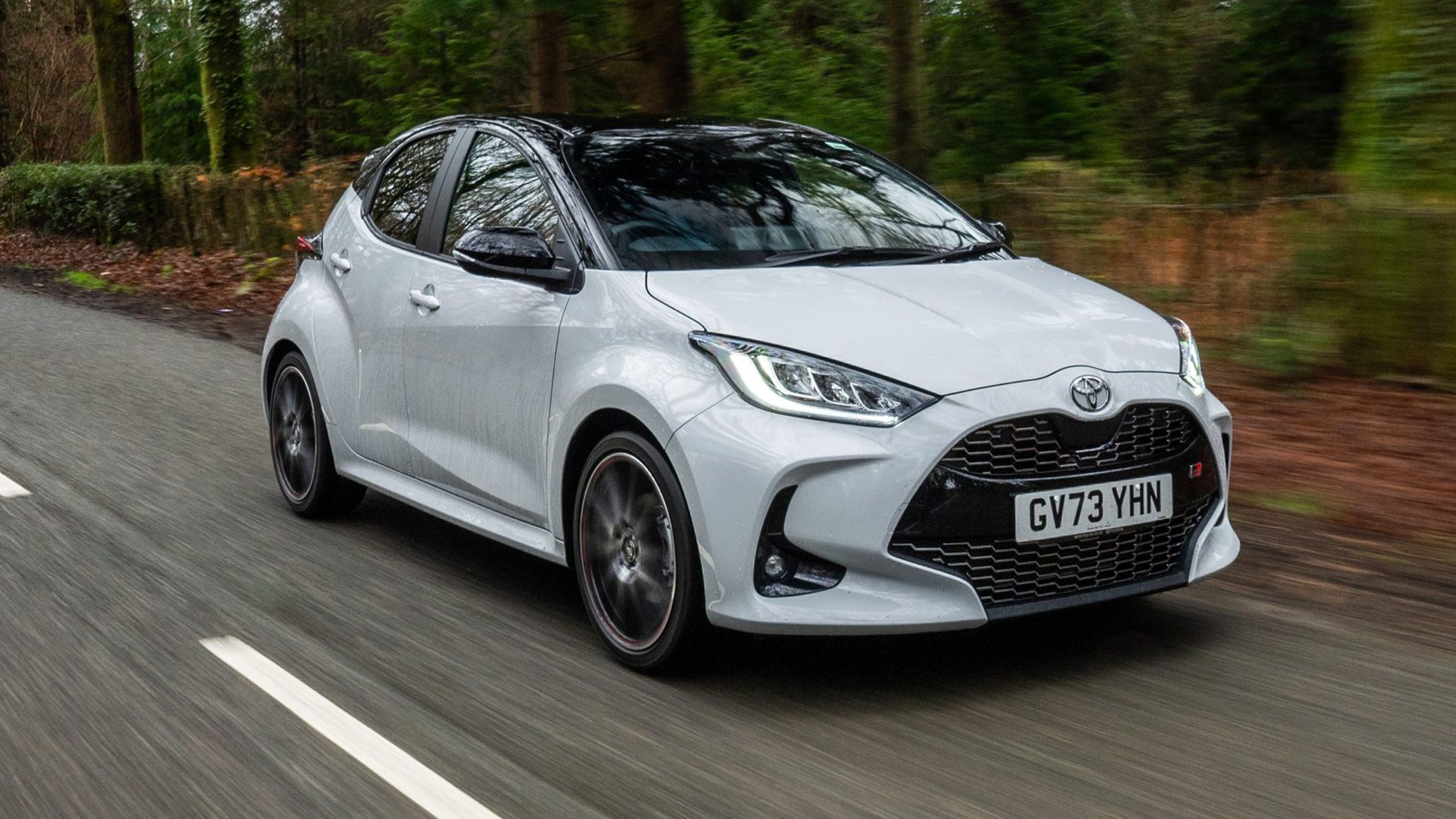 Toyota Yaris driving