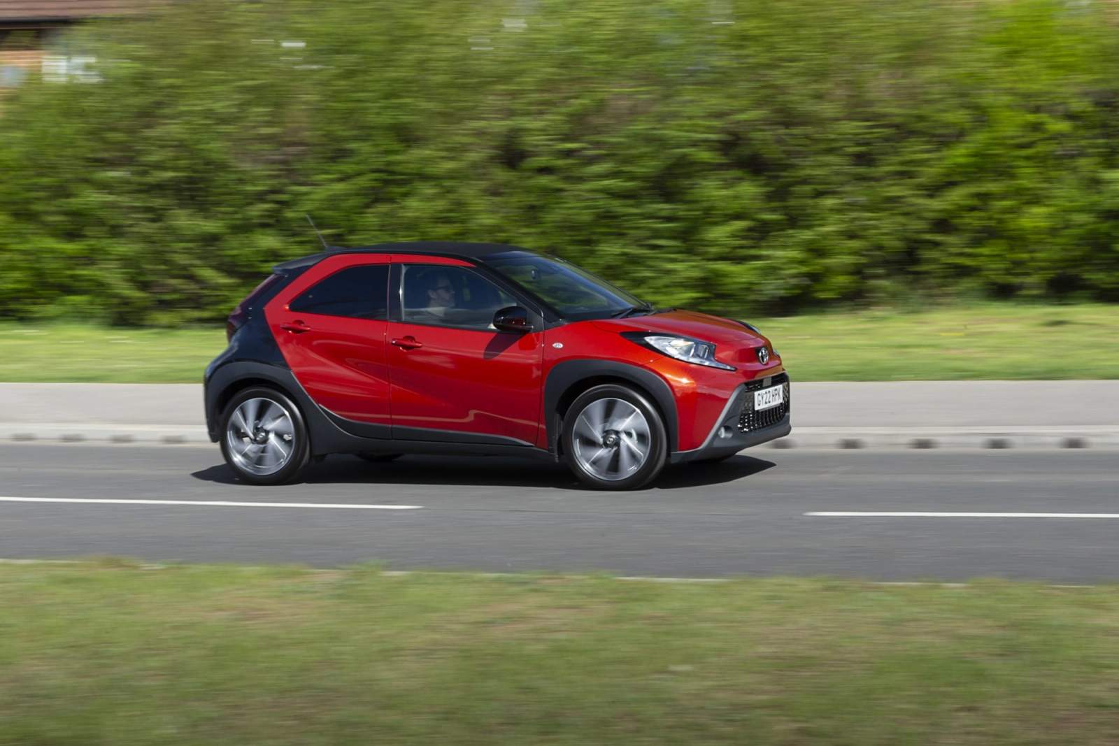 Toyota Aygo X driving