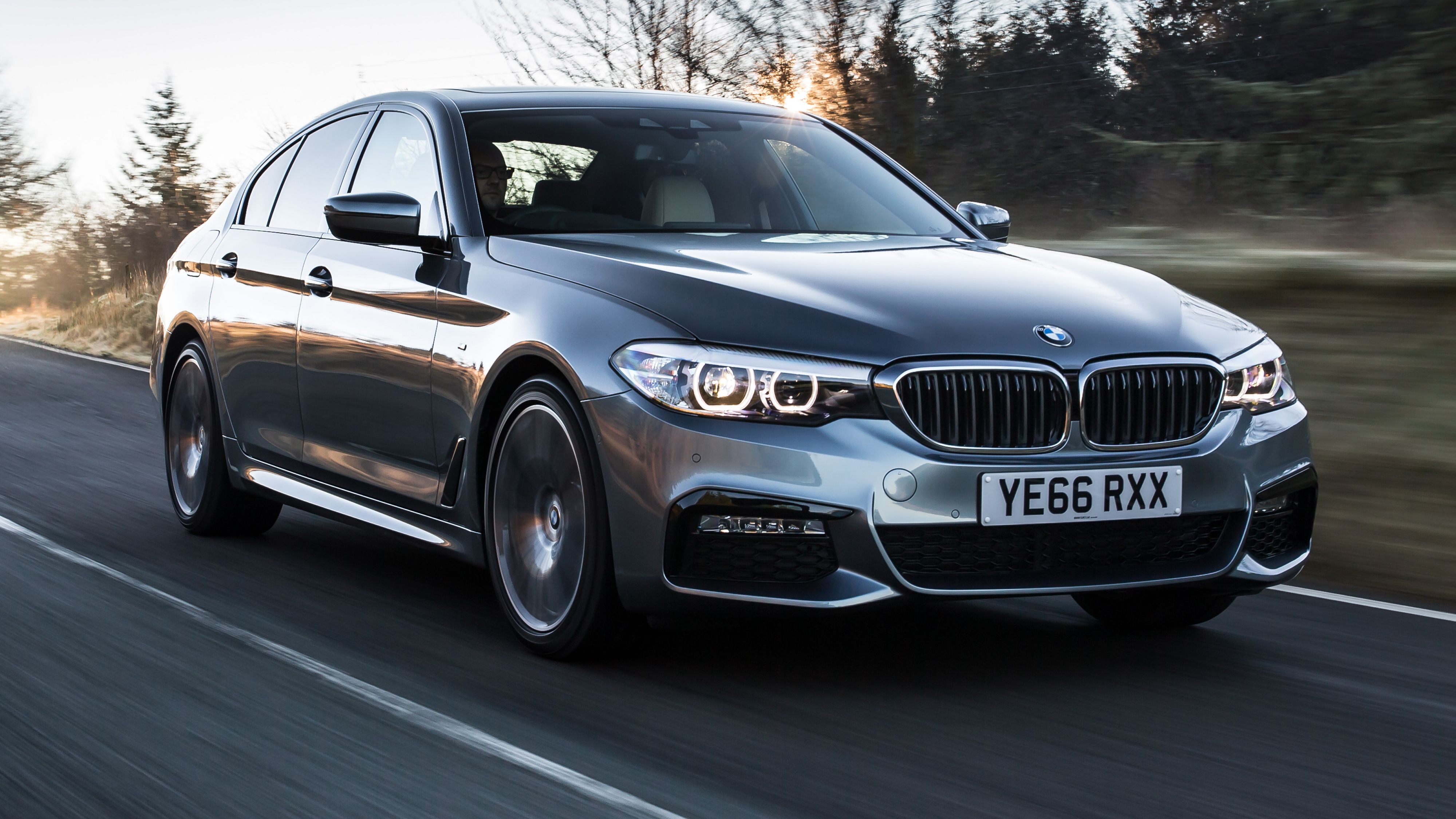 BMW 5 Series driving