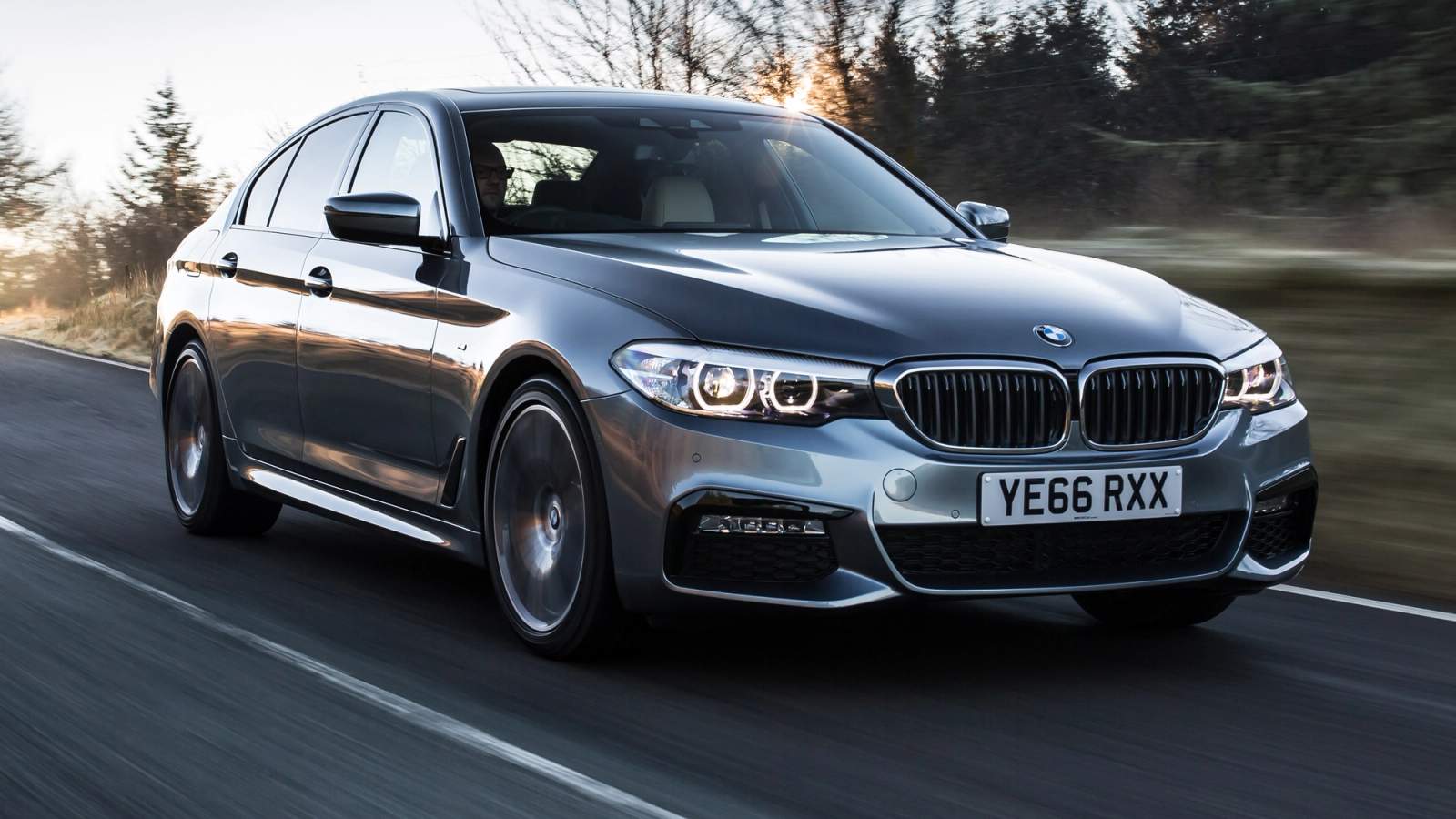 BMW 5 Series driving