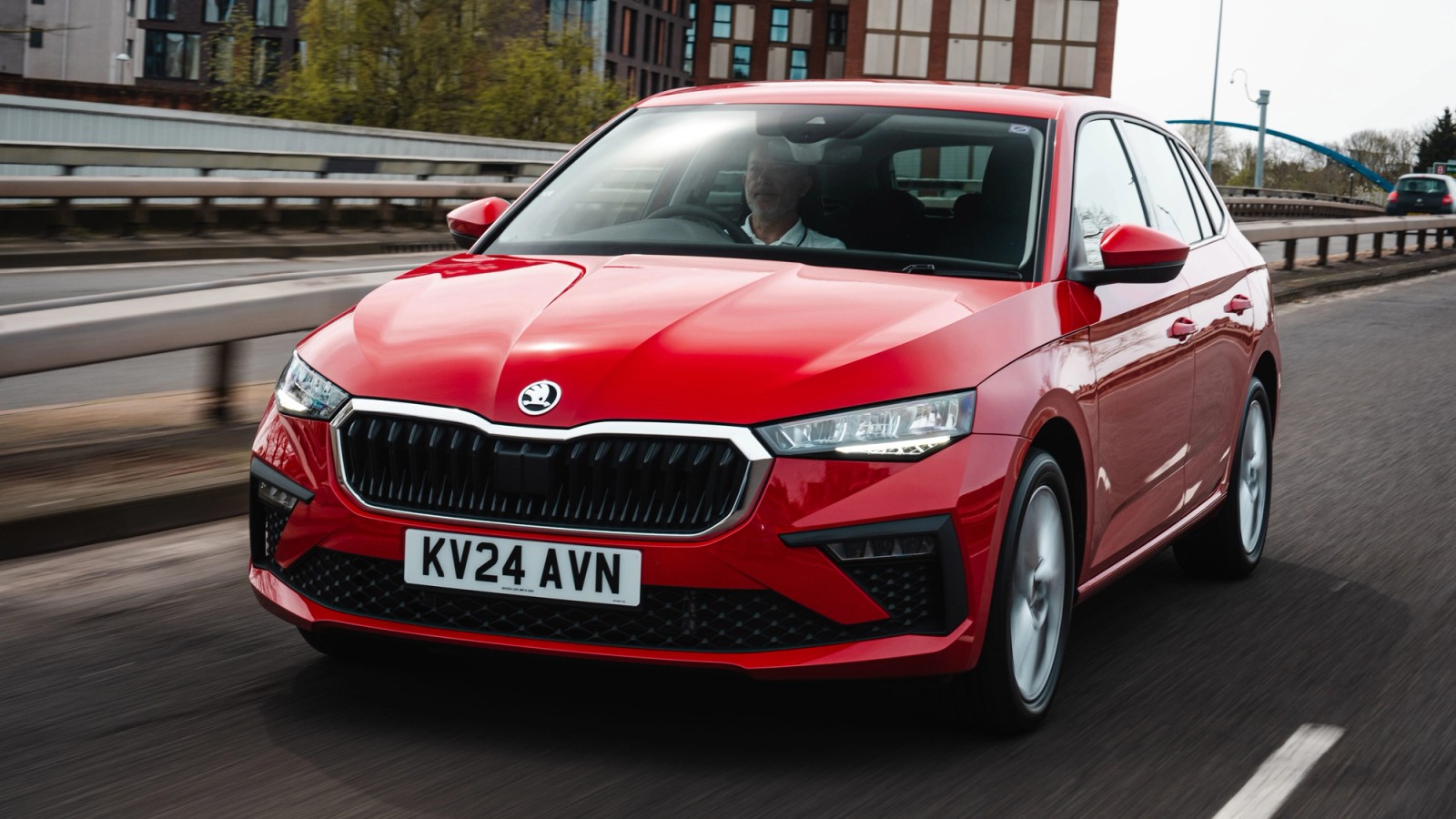 Skoda Scala driving front