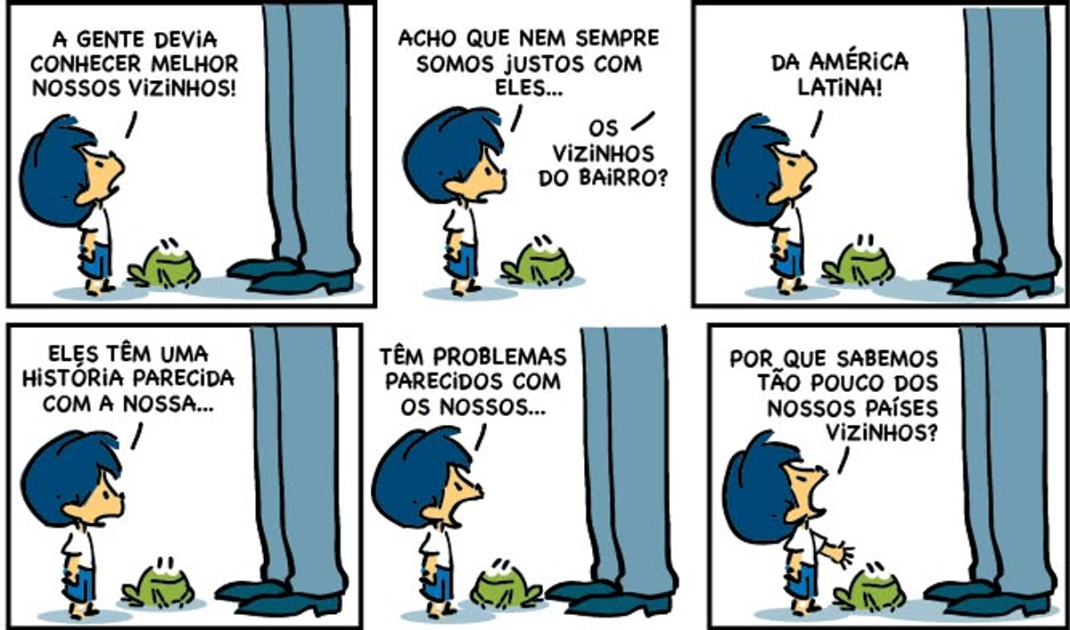 As tirinhas do Armandinho têm essa magia: são simples, inteligentes e doem de tão atuais. Eu amava quando elas apareciam nas provas da escola.