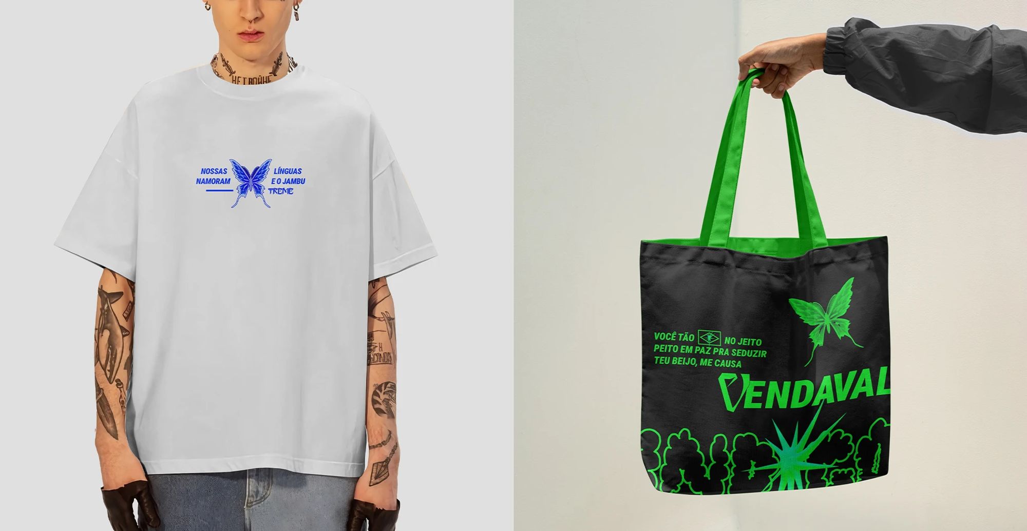 Camiseta e ecobag do Indigo Festival