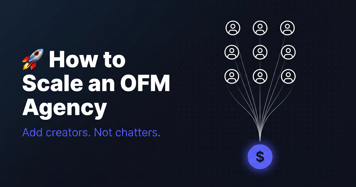 How to Scale an OFM Agency Without Hiring More Chatters