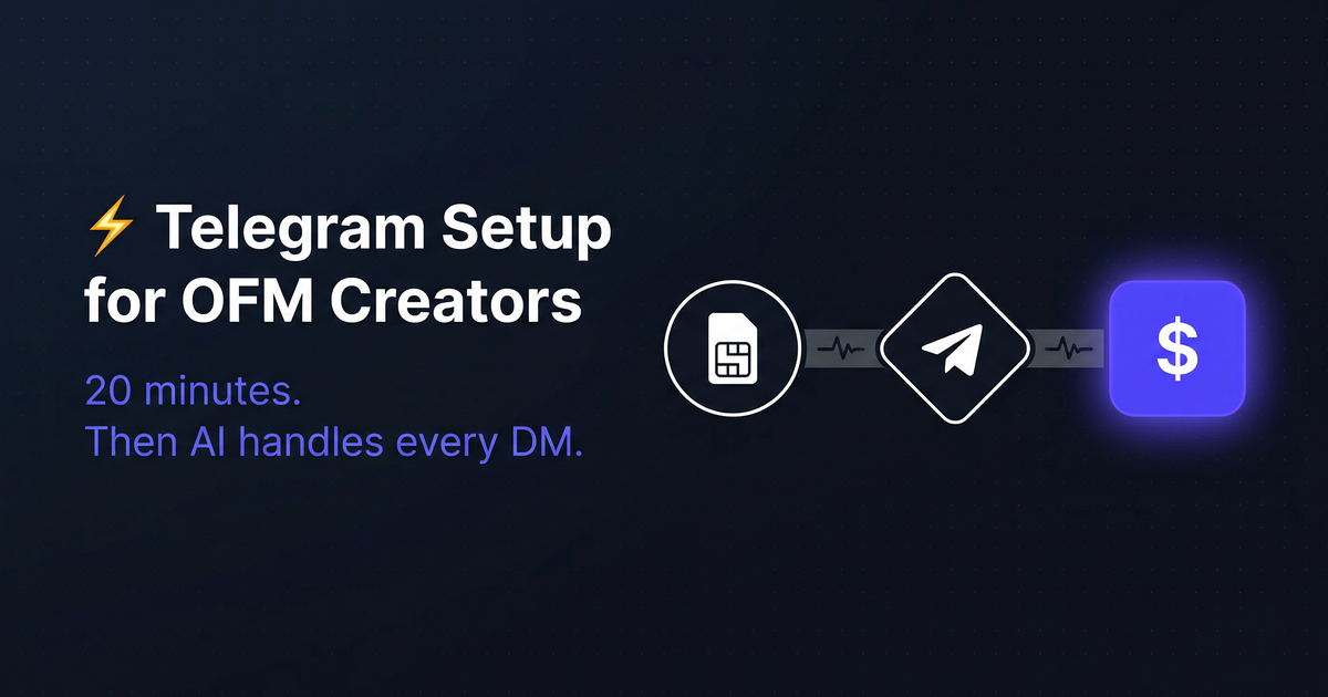 How to Set Up Telegram for Your OFM Creator (Step-by-Step)
