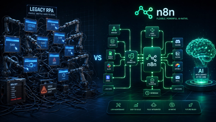 How n8n is Replacing Traditional RPA: A Practical Guide for Businesses