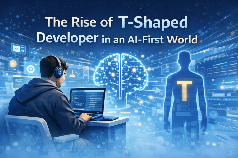 The Rise of the T-Shaped Developer in an AI-First World