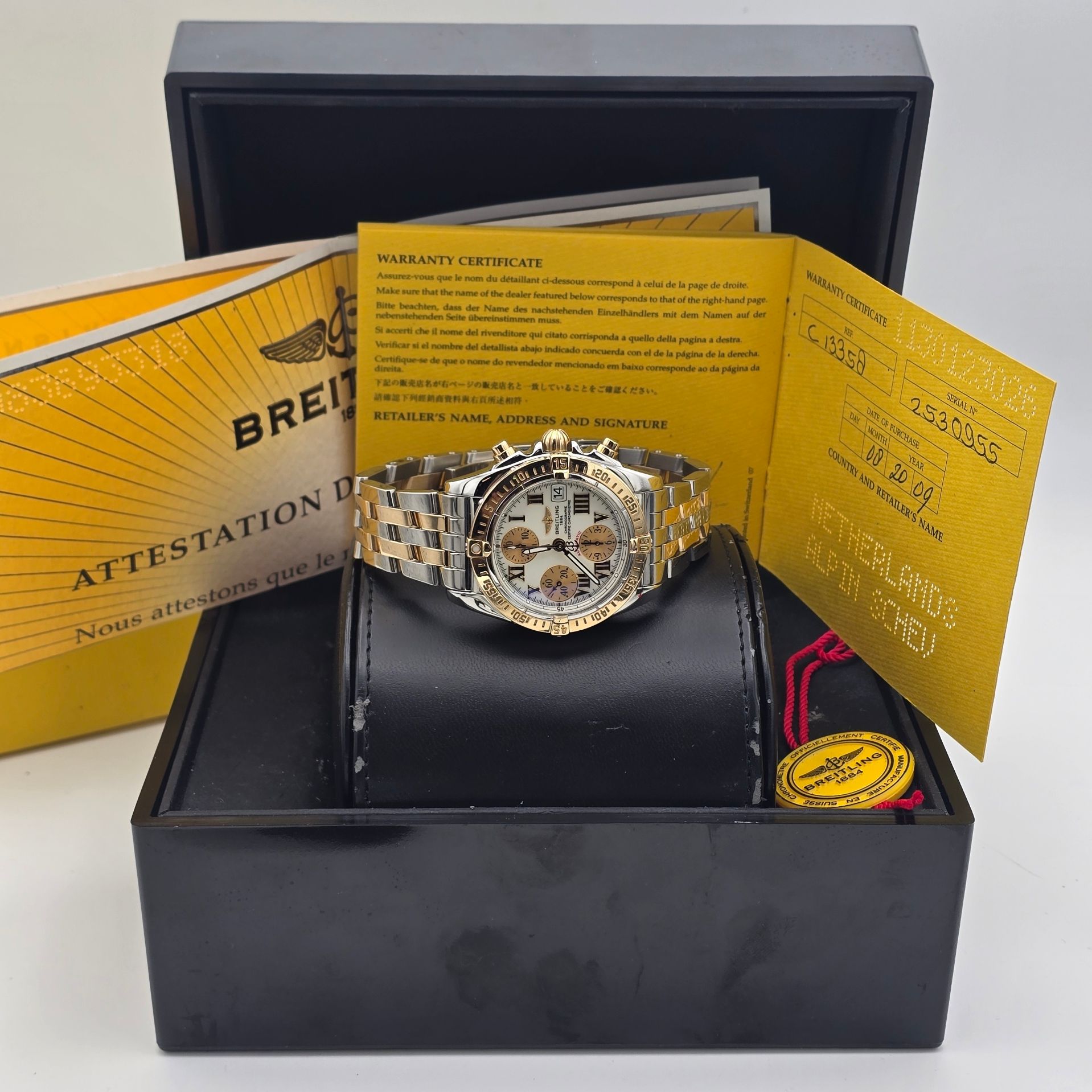 Breitling Chrono Cockpit S&G Ref. C13358 — alternate view — pre-owned luxury watch at Pertempus