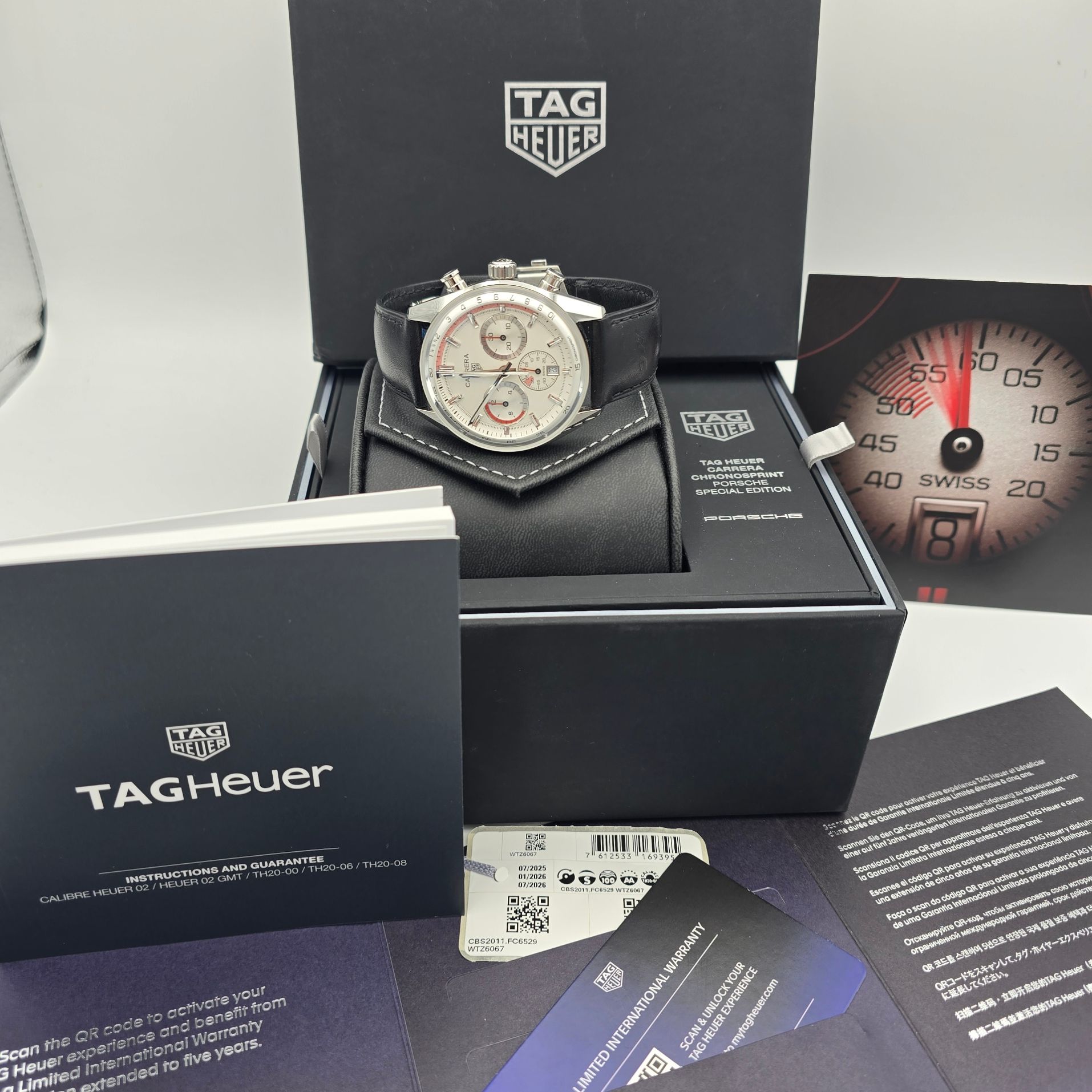 Tag Heuer Carrera Chronosprint Porsche Ref. CBS2011.FC6529 — pre-owned luxury watch at Pertempus, view 6