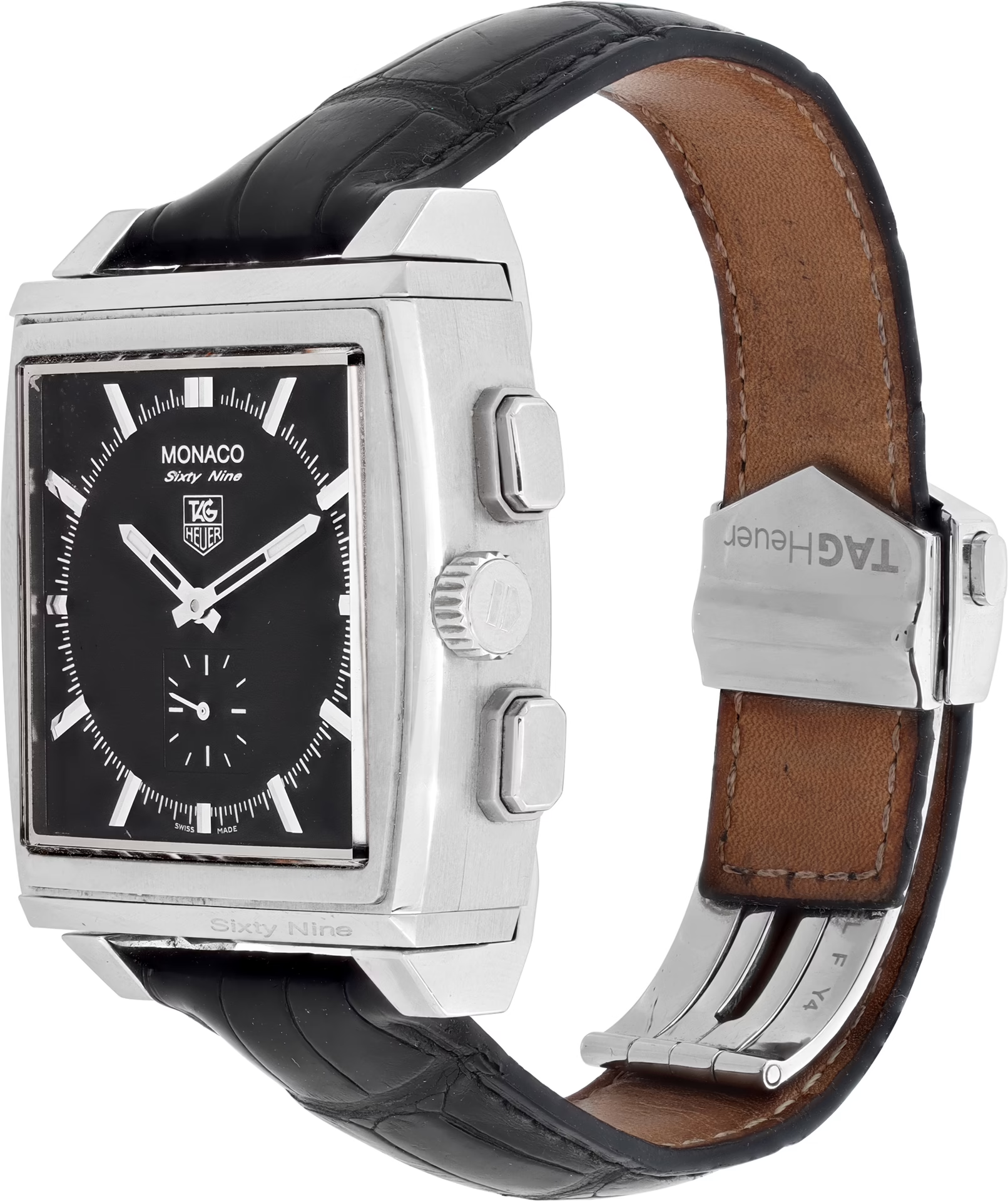 Tag Heuer Monaco Sixty Nine Ref. CW9110-0 — pre-owned luxury watch at Pertempus, view 4