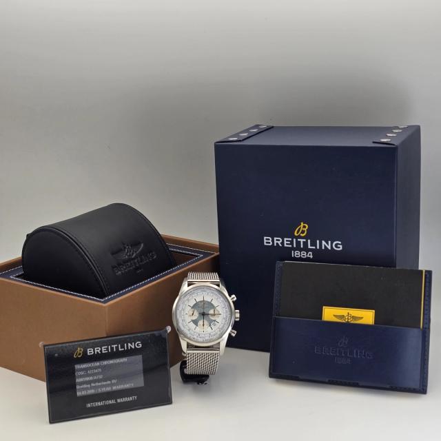 Breitling Transocean Chronograph Unitime Ref. AB0510U0/A732/152A — alternate view — pre-owned luxury watch at Pertempus