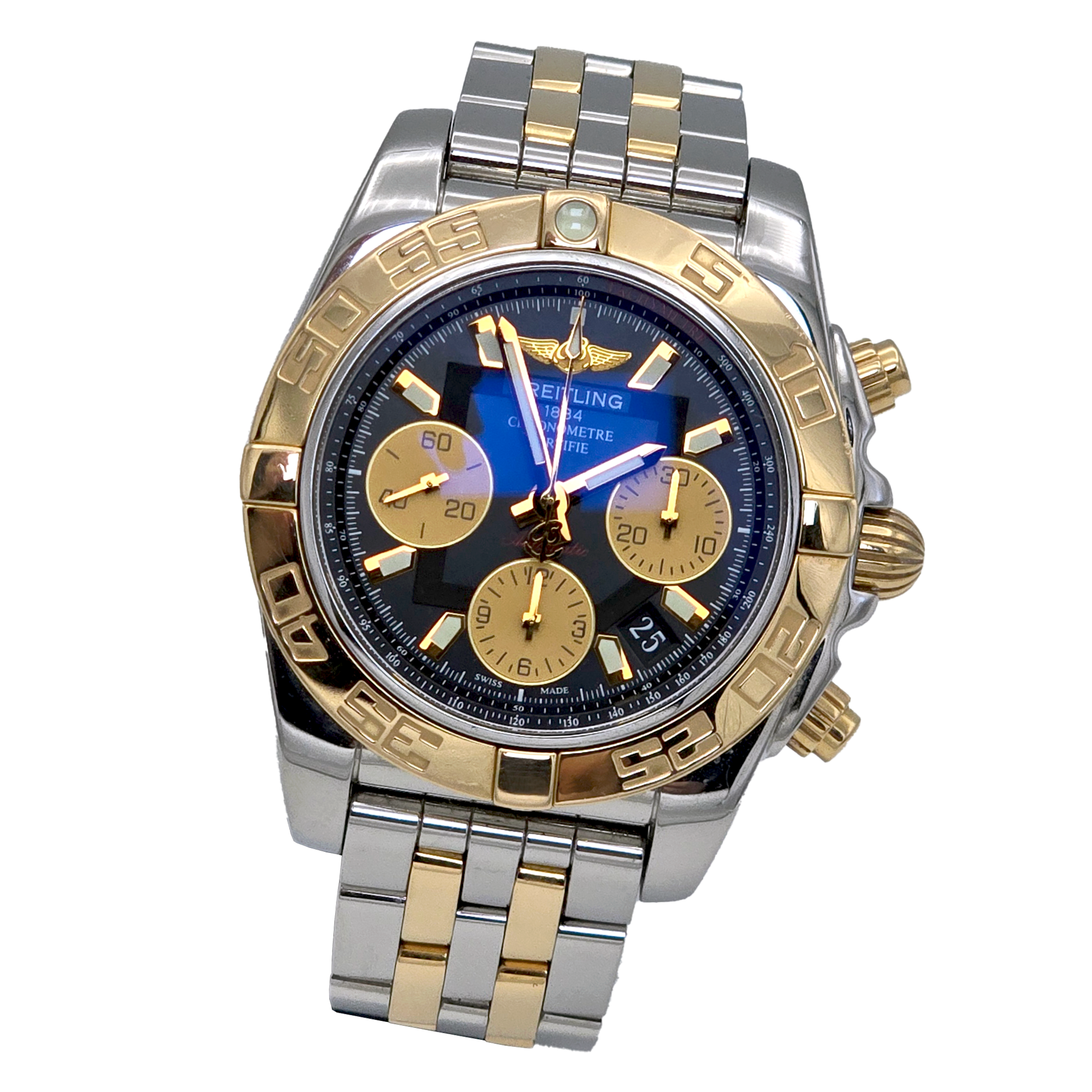 Breitling Chronomat 41 S&G Ref. CB014012/BA53 — pre-owned luxury watch at Pertempus