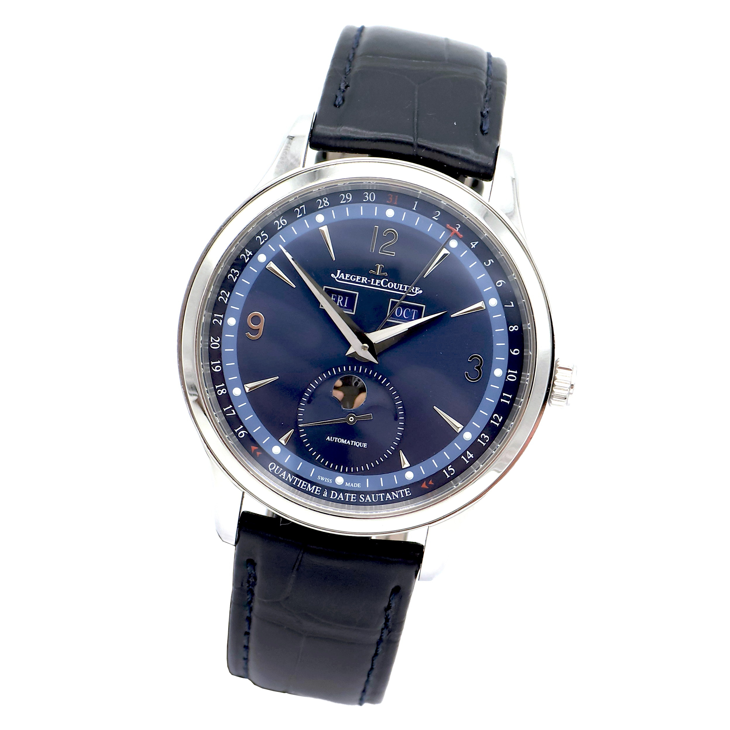 Jaeger LeCoultre Master Control Calendar Ref. Q4148480 — pre-owned luxury watch at Pertempus