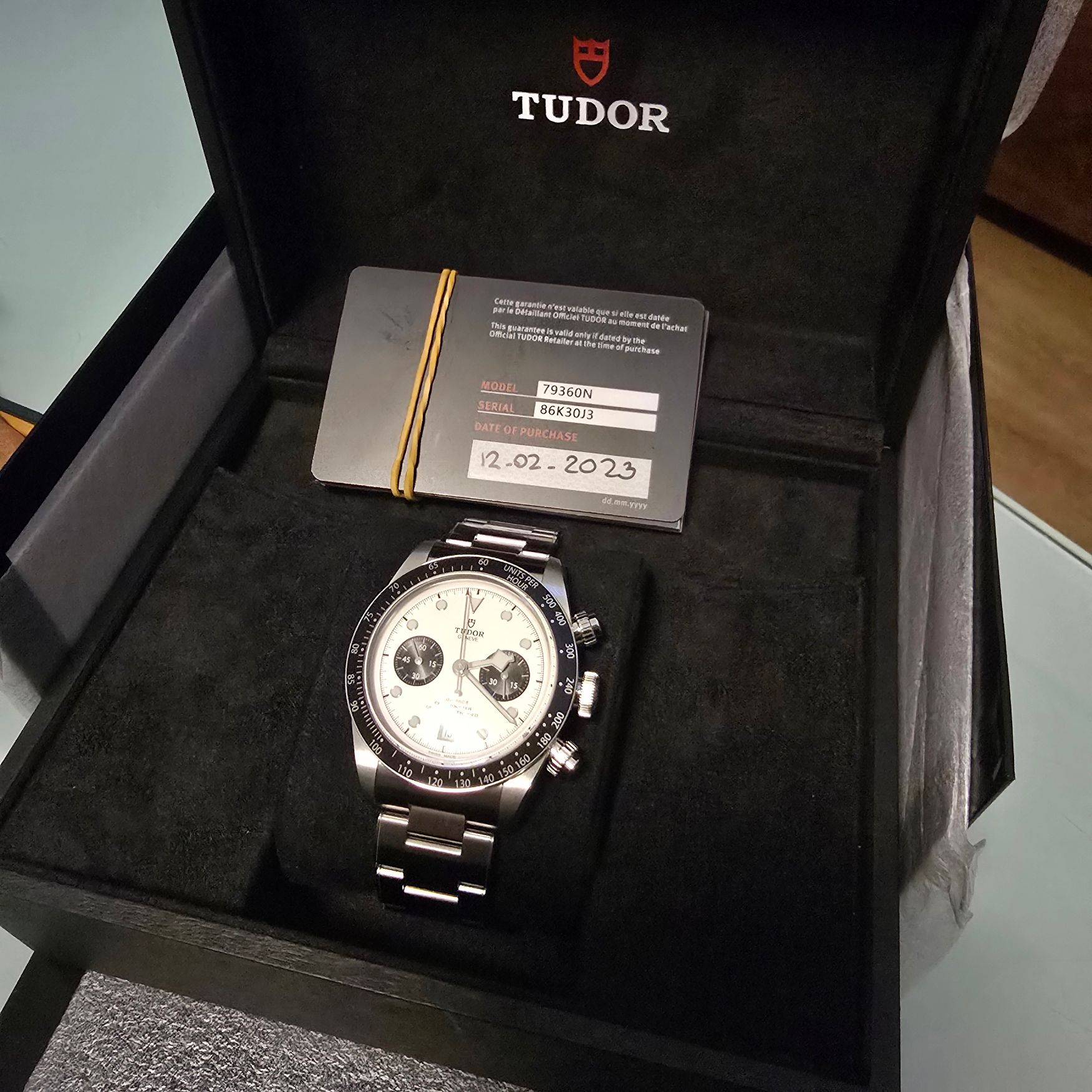Tudor Black Bay Chrono Ref. M79360N-0002 — alternate view — pre-owned luxury watch at Pertempus