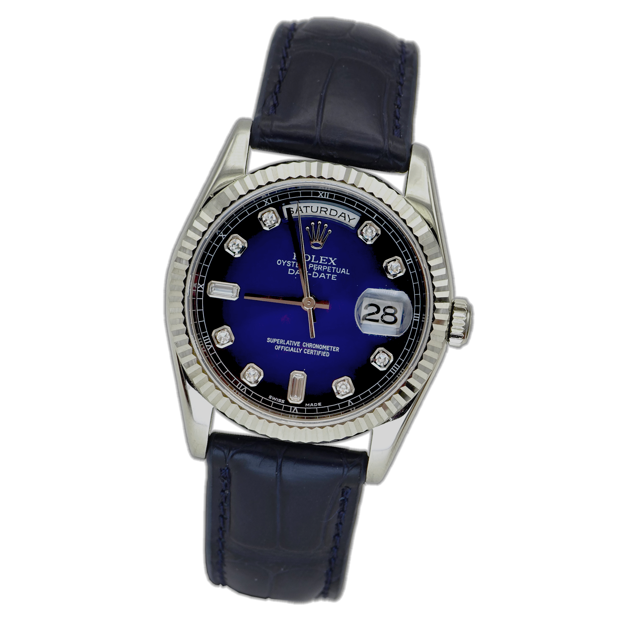 Rolex Day Date 18K White Gold Ref. 118239 — pre-owned luxury watch at Pertempus