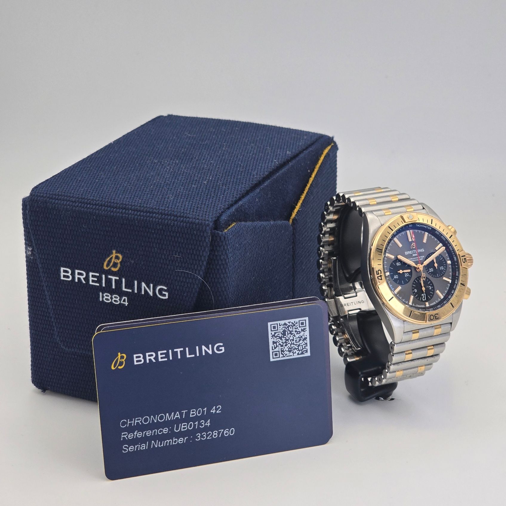 Breitling Chronomat B01 42 Ref. UB0134101B1U1 — alternate view — pre-owned luxury watch at Pertempus