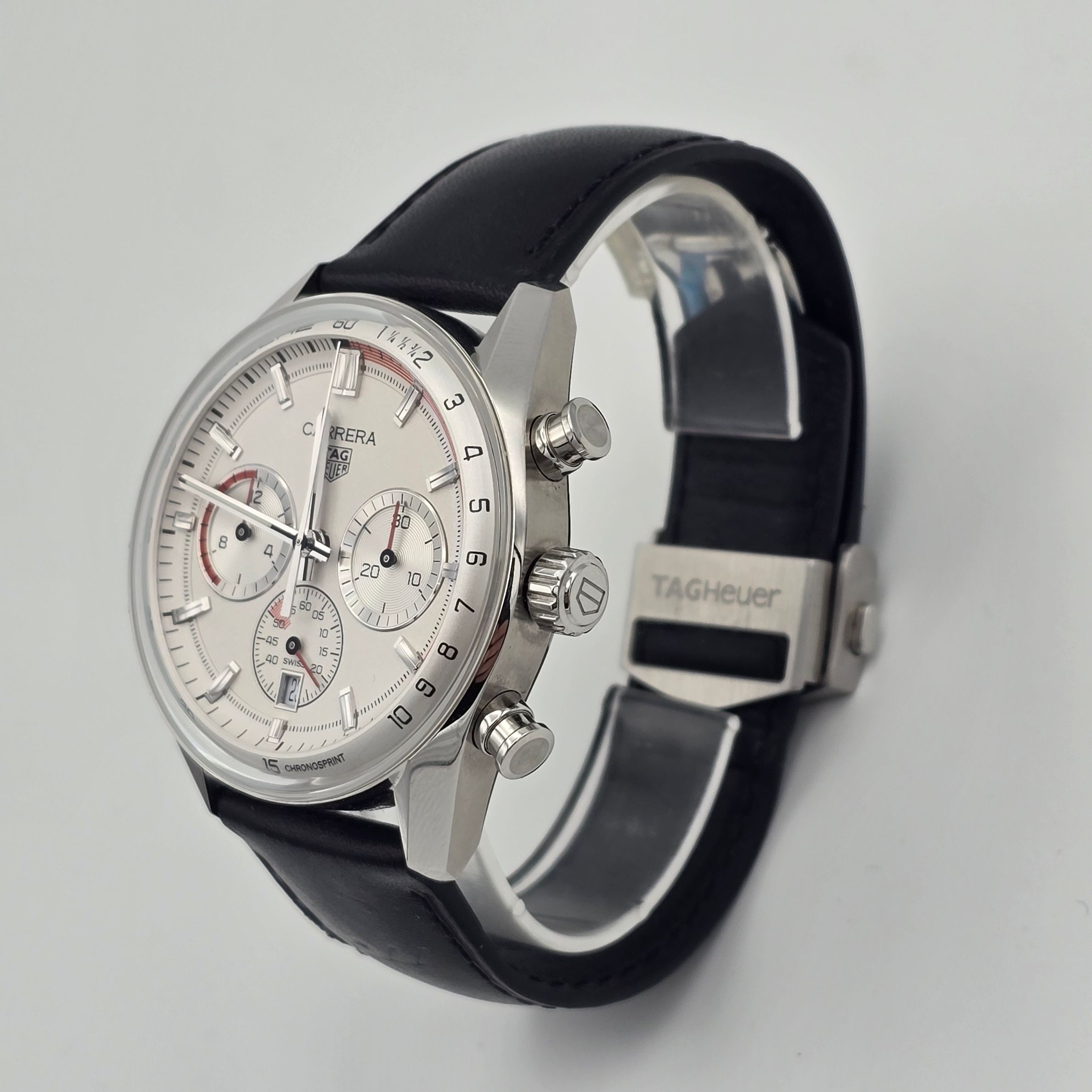 Tag Heuer Carrera Chronosprint Porsche Ref. CBS2011.FC6529 — pre-owned luxury watch at Pertempus, view 4