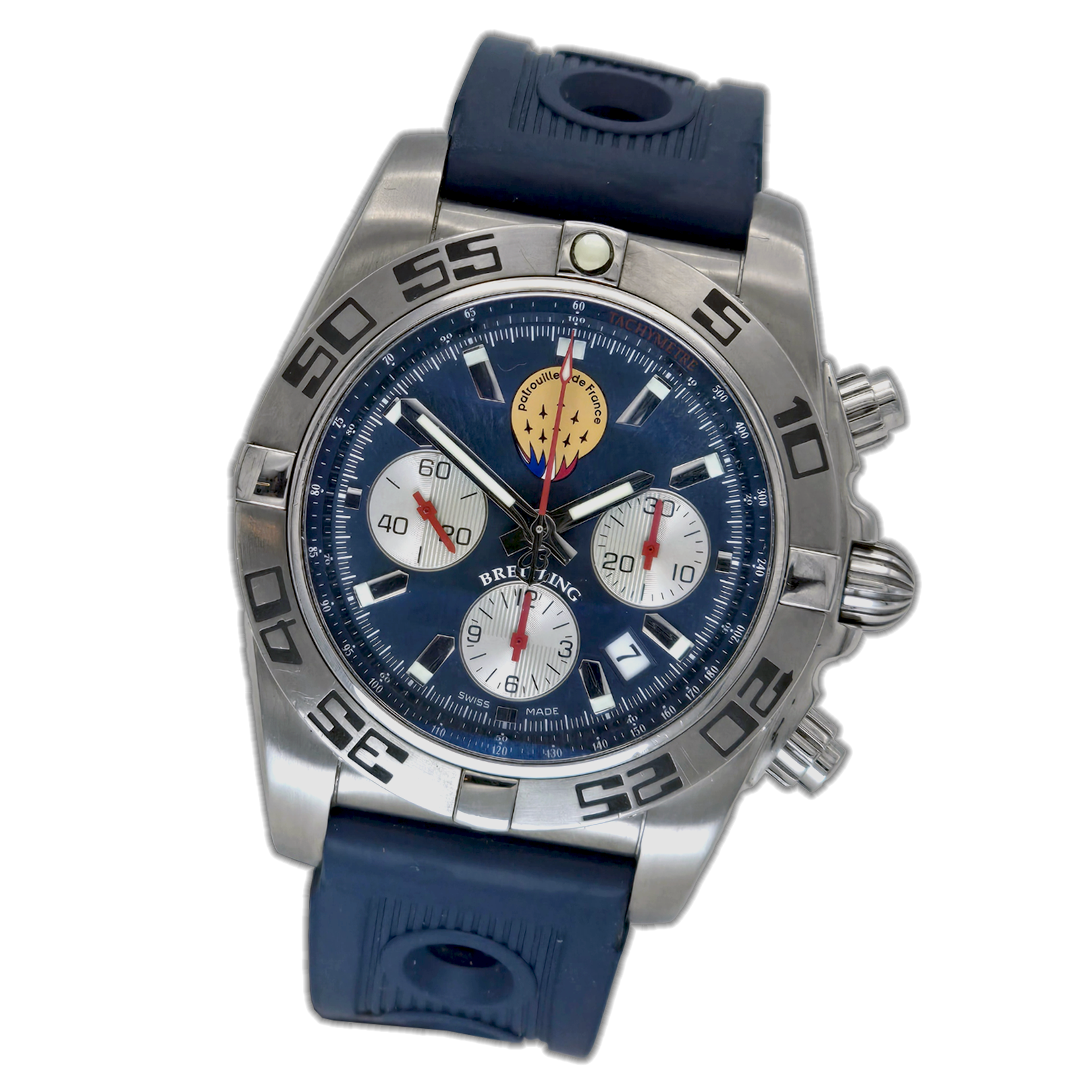 Breitling Chronomat Patr. de France Ref. AB01109e.C886 — pre-owned luxury watch at Pertempus