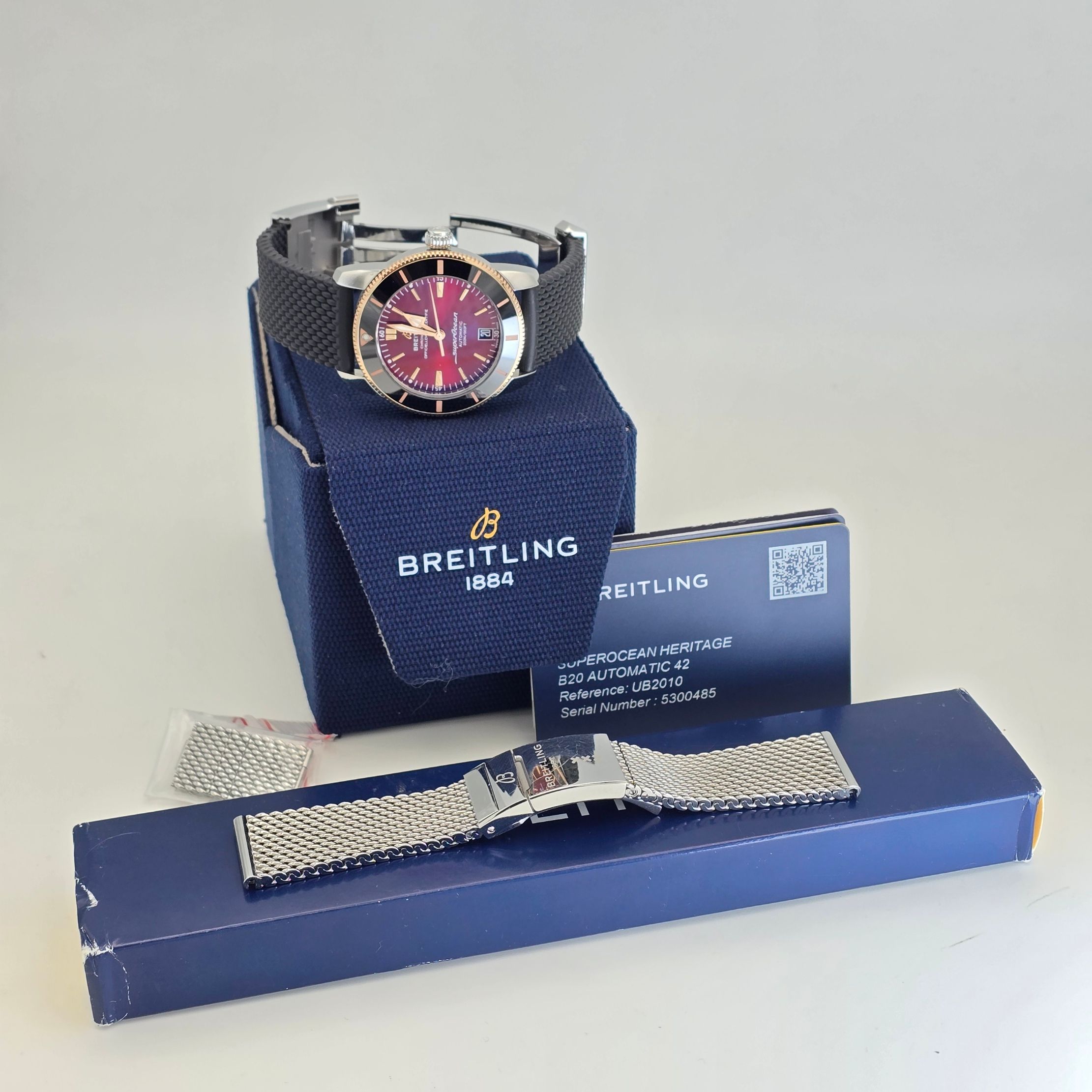 Breitling Superocean Heritage 42 Ref. UB20106A1B1A1 — alternate view — pre-owned luxury watch at Pertempus