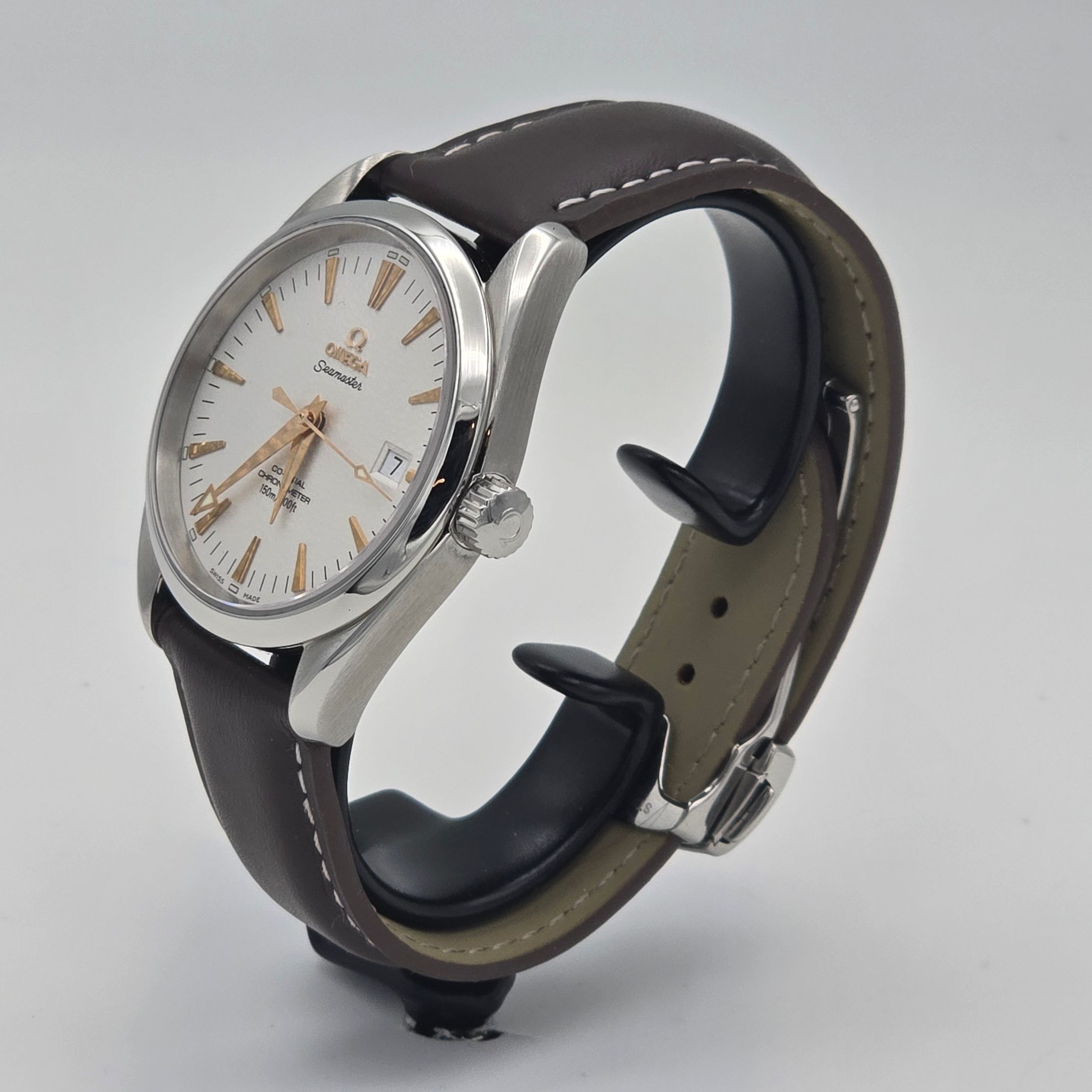 Omega Aqua Terra 150 Ref. 2803.34.37 — pre-owned luxury watch at Pertempus, view 3