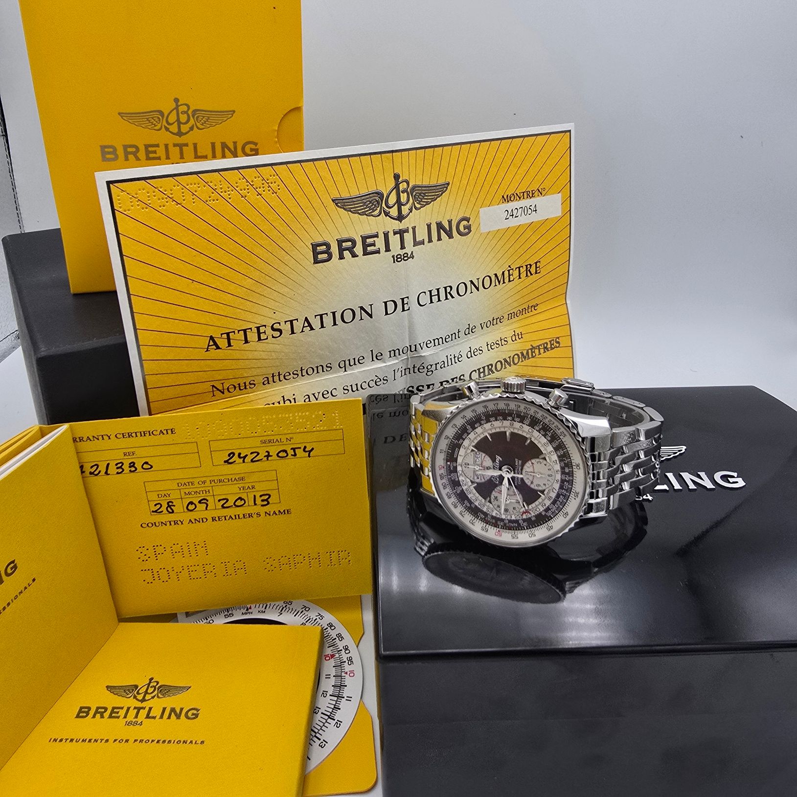 Breitling Navitimer Montbrillant Datora Ref. A2133012 — pre-owned luxury watch at Pertempus, view 7