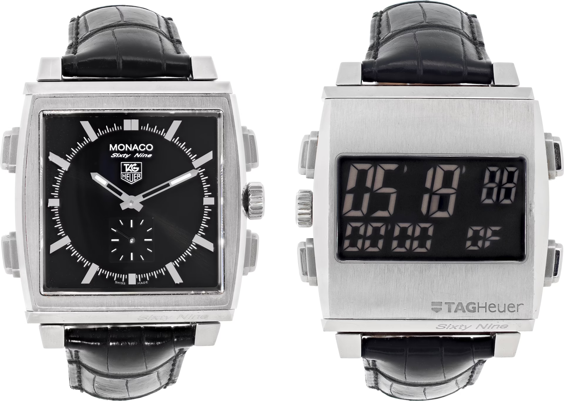 Tag Heuer Monaco Sixty Nine Ref. CW9110-0 — alternate view — pre-owned luxury watch at Pertempus