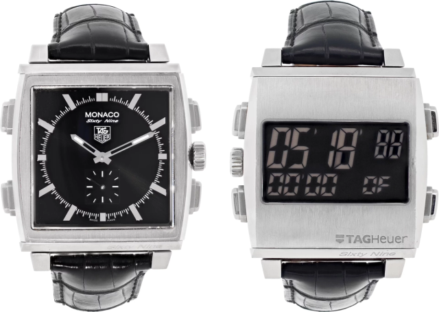 Tag Heuer Monaco Sixty Nine Ref. CW9110-0 — alternate view — pre-owned luxury watch at Pertempus