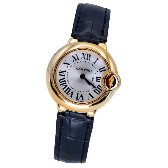 Cartier Balon Bleu 28mm 18K Ref. W6900156-3006 — pre-owned luxury watch at Pertempus