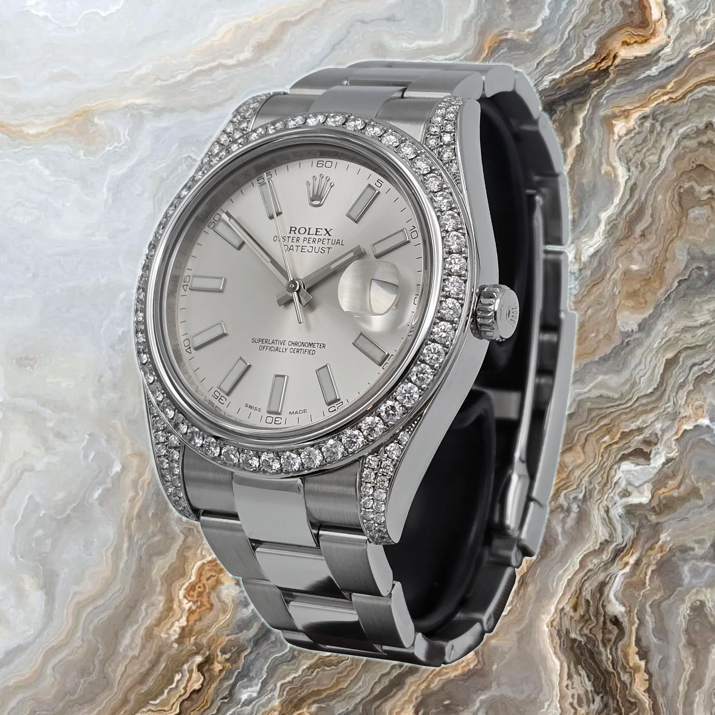 Rolex Datejust II Ref. 116300 — pre-owned luxury watch at Pertempus, view 3