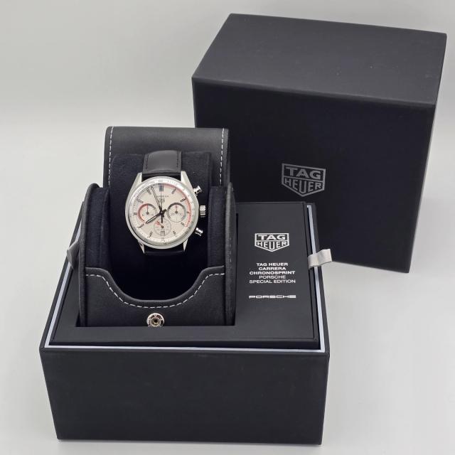 Tag Heuer Carrera Chronosprint Porsche Ref. CBS2011.FC6529 — alternate view — pre-owned luxury watch at Pertempus